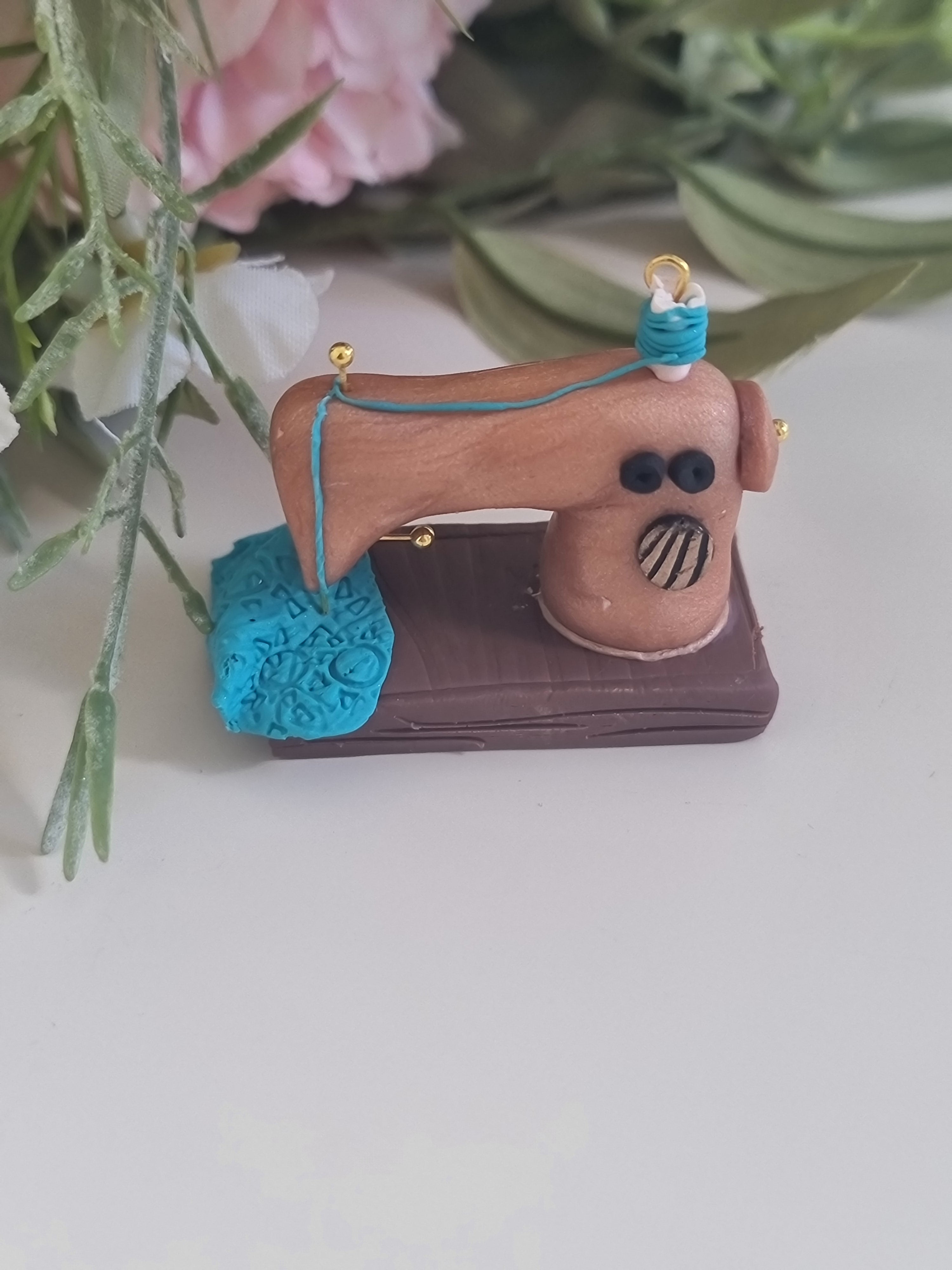 Miniature Sweing Machine - Teal