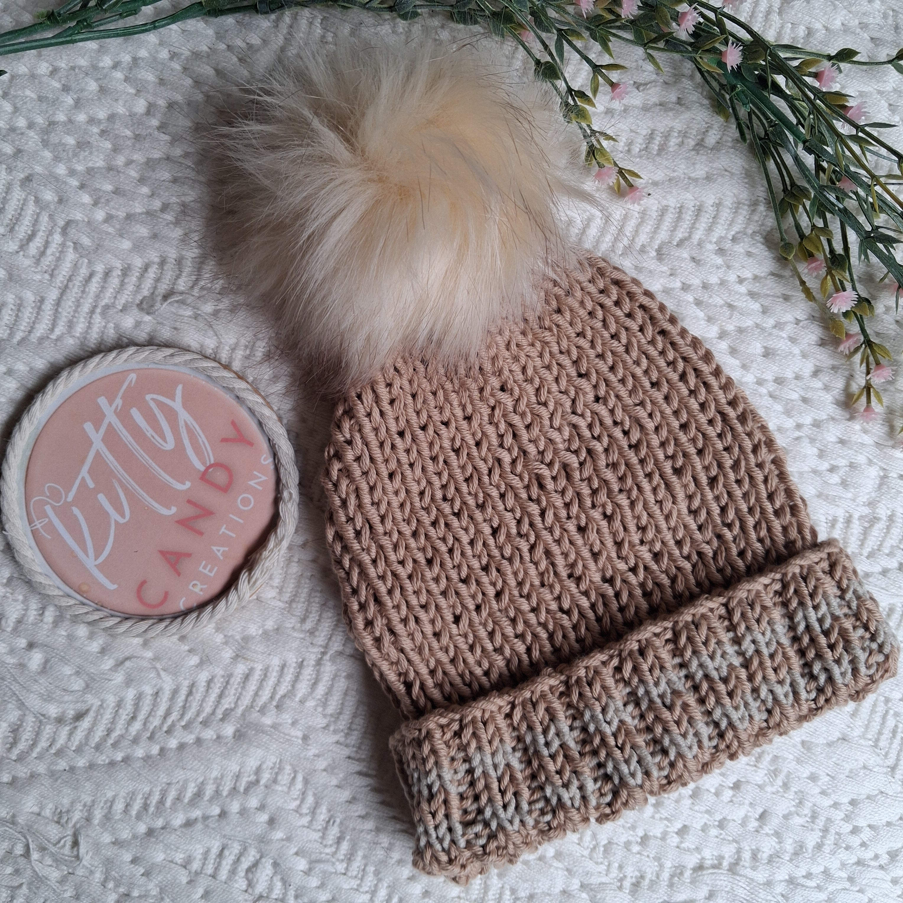 Handmade Knitted Baby Chunky Beanie - 100% Cotton