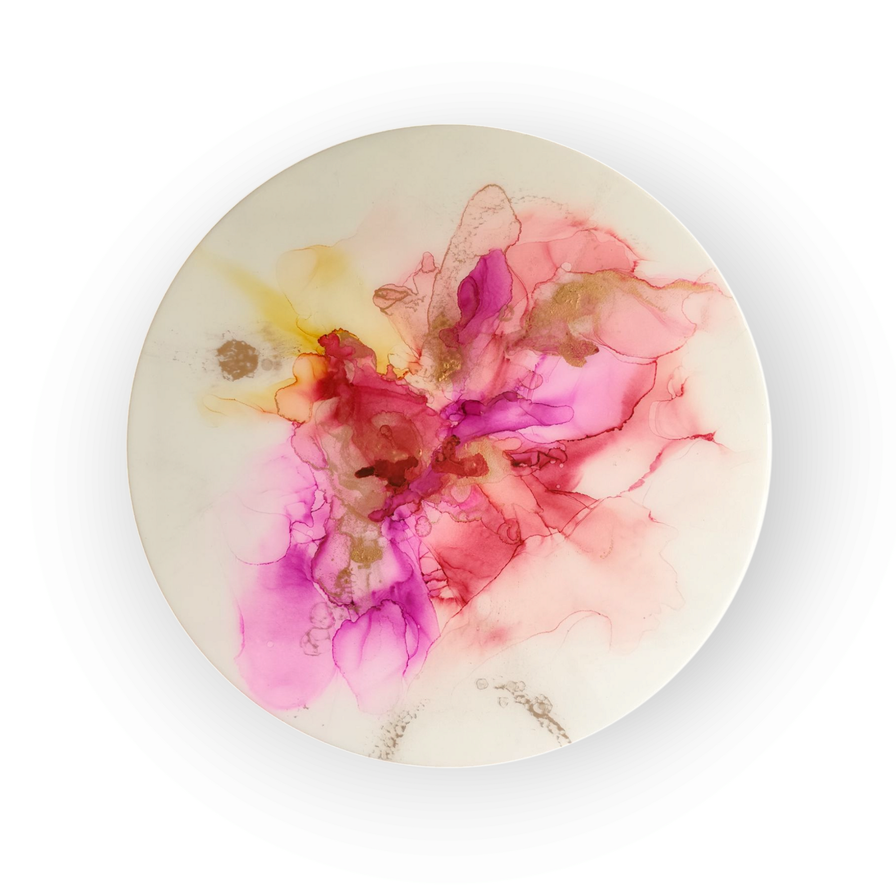 Abstract Floral Alcohol Ink Painting