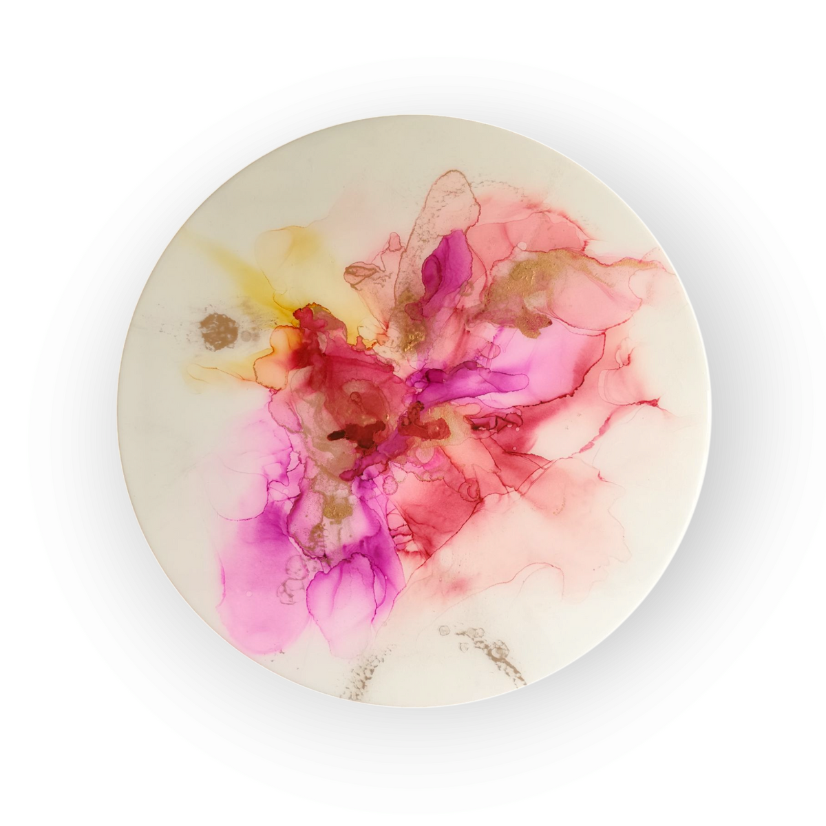 Abstract Floral Alcohol Ink Painting