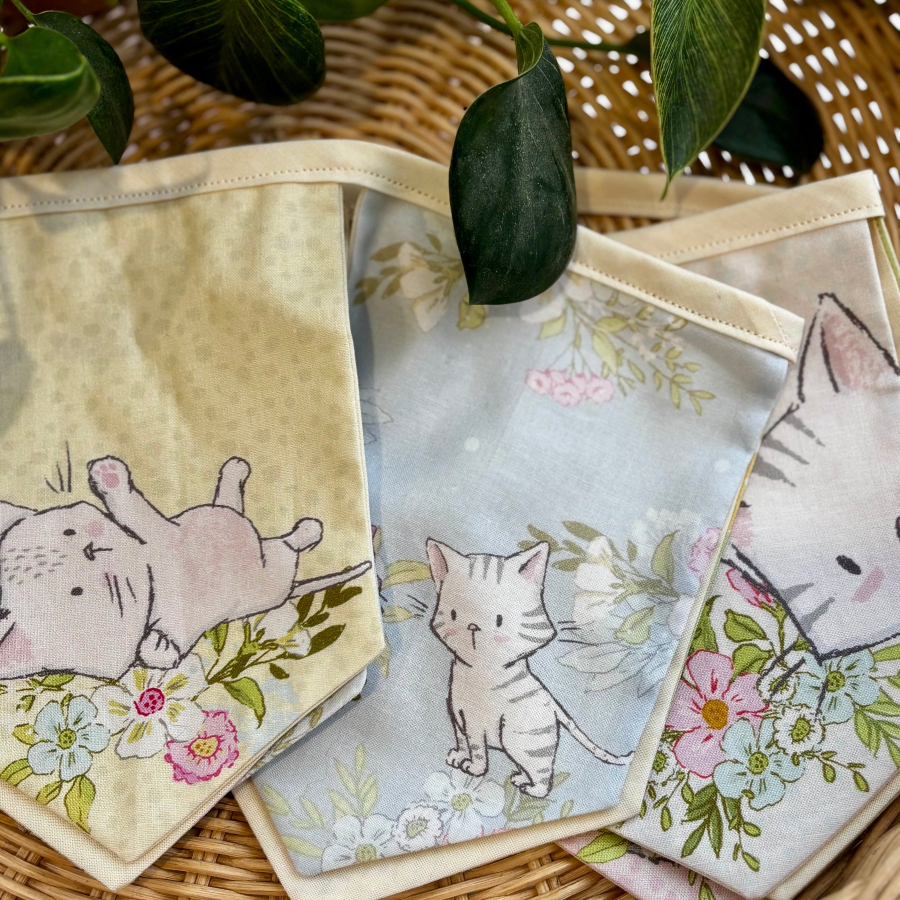 Kitten Dreams – Handmade Nursery Bunting.