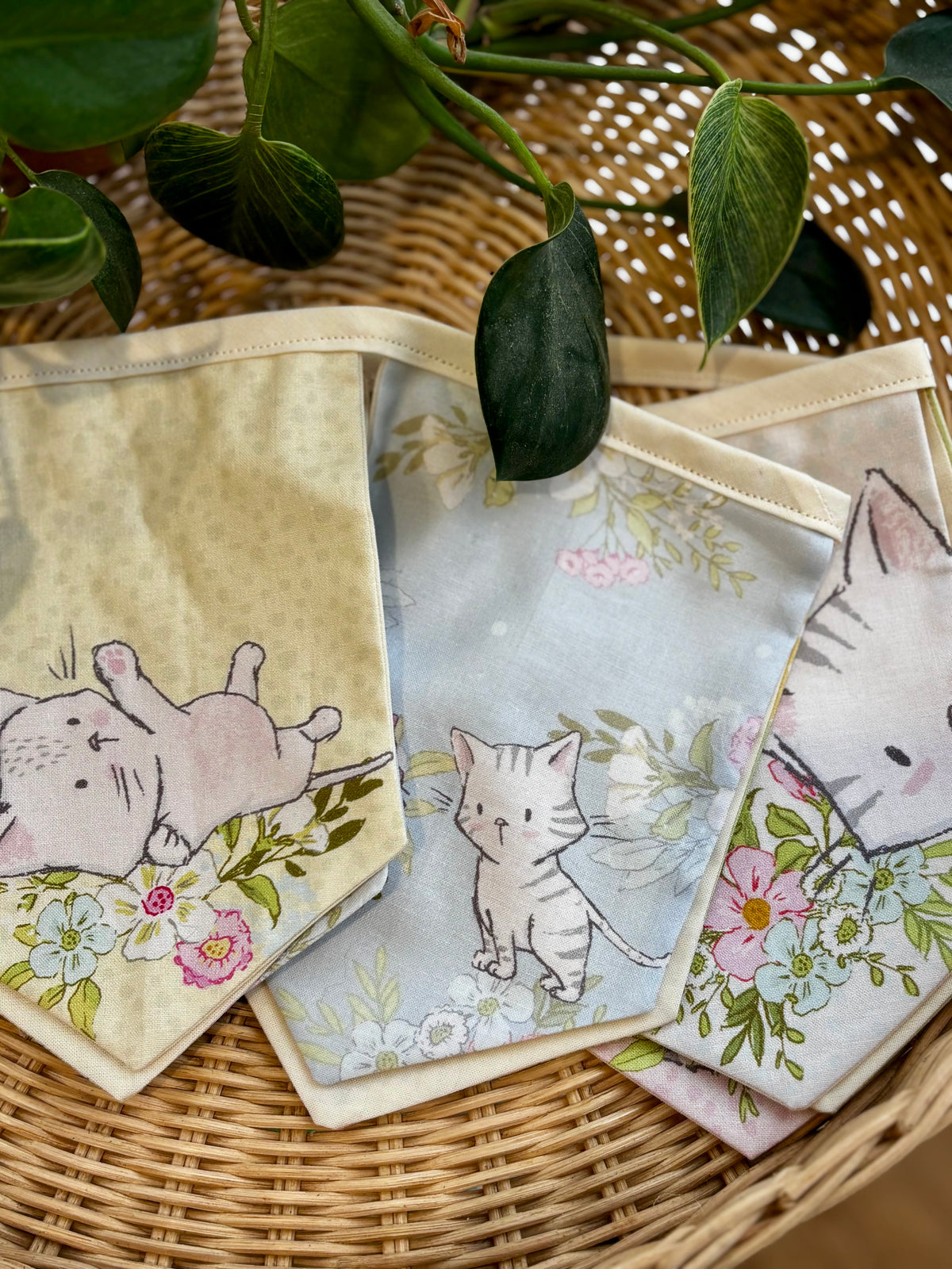Kitten Dreams – Handmade Nursery Bunting.