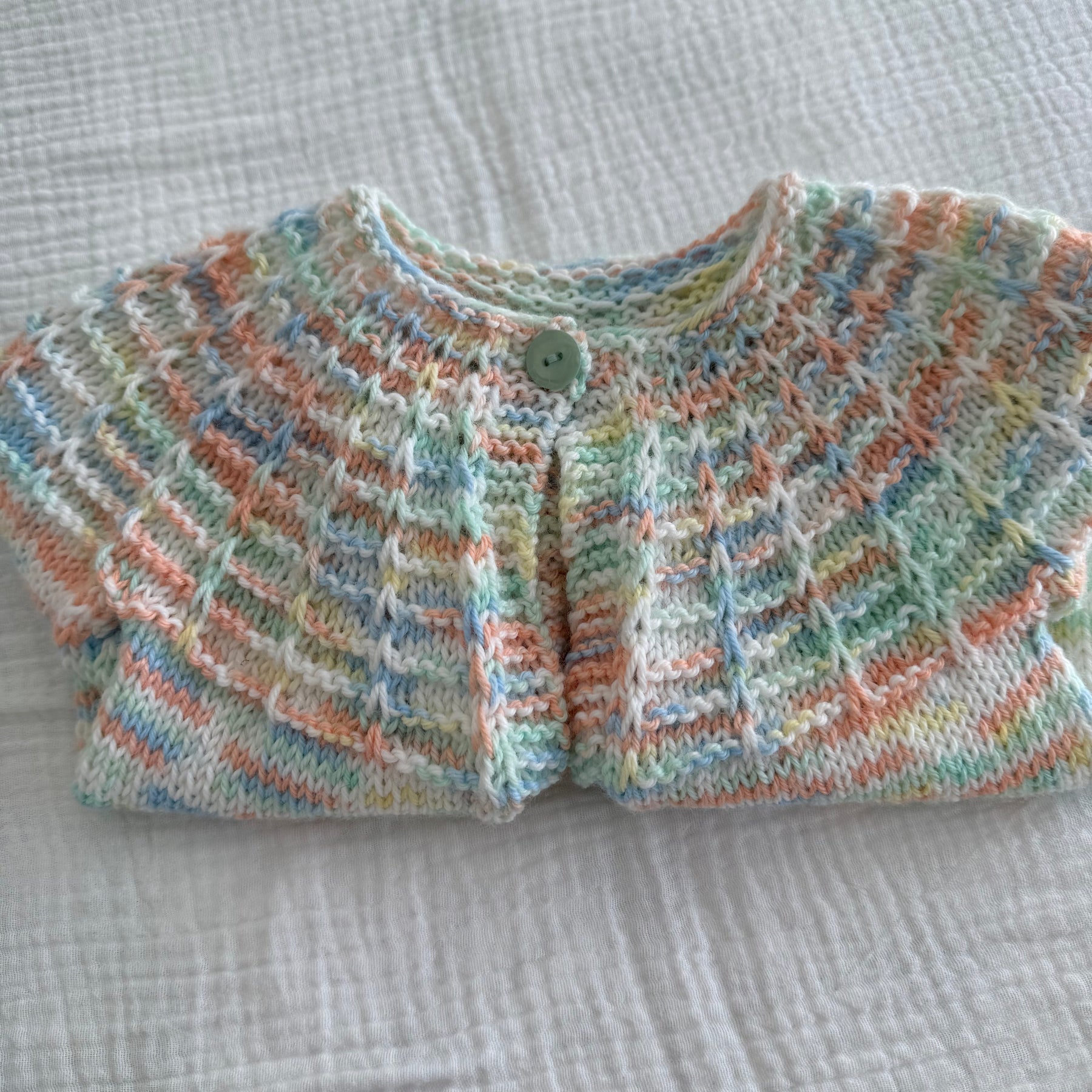 Soft coloured Cardigan, Size 6-12months