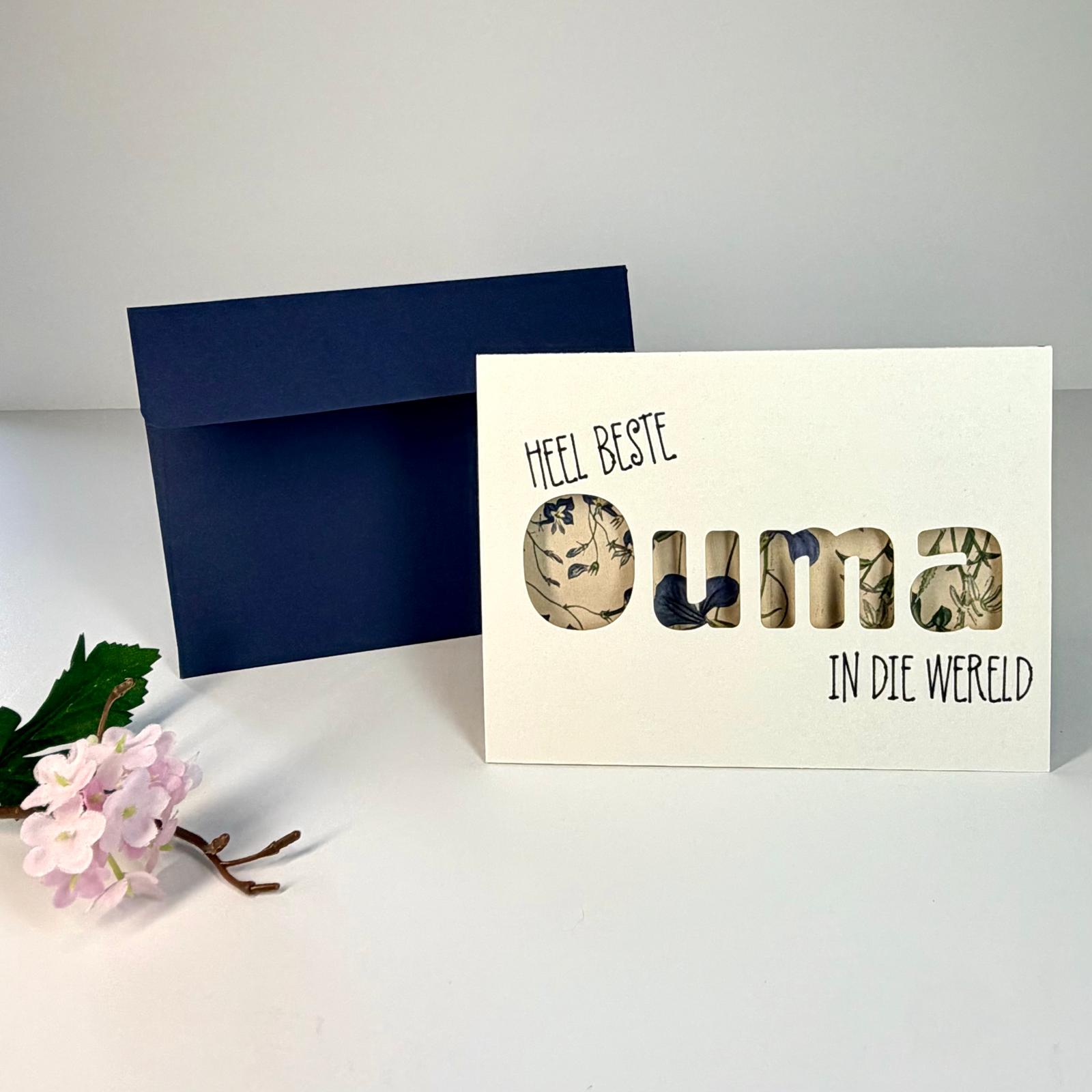 A6 Greeting Card & Envelope | Afrikaans | Ouma