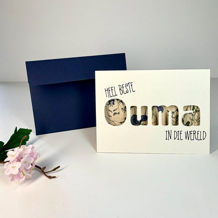 A6 Greeting Card & Envelope | Afrikaans | Ouma