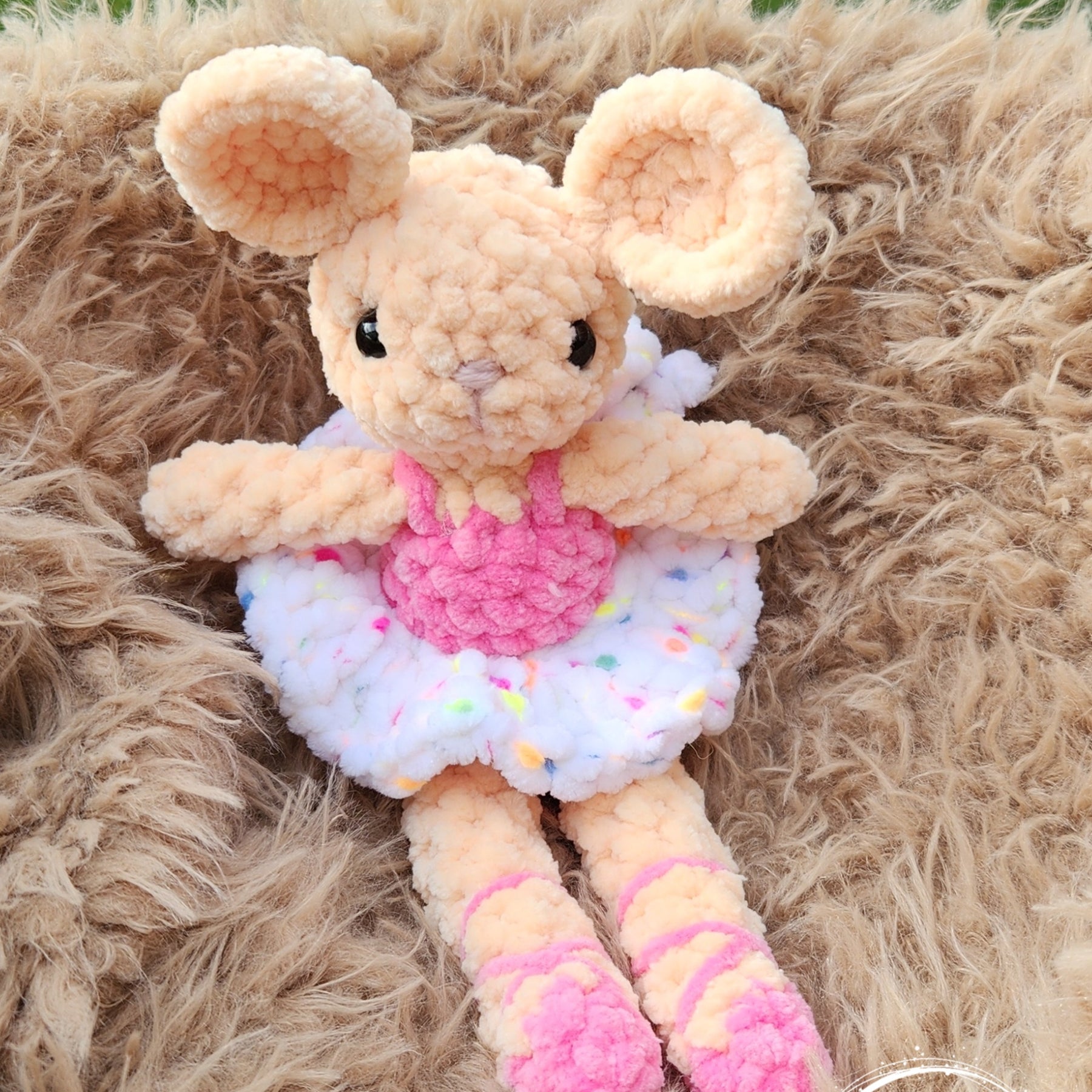Handmade Plush Mouse with removable Tutu