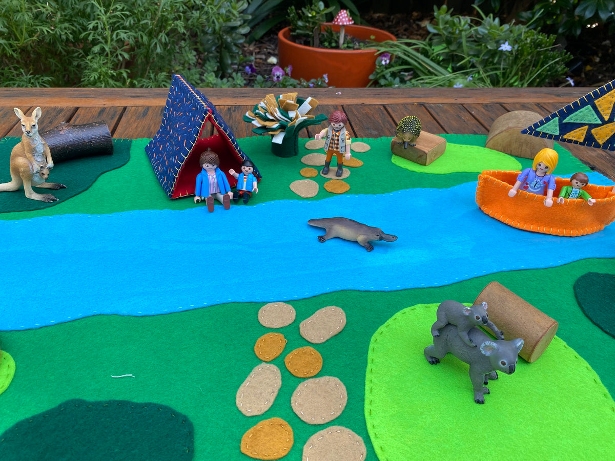 Flet Paper Play Felt Mat Large - Explore the outdoors #1