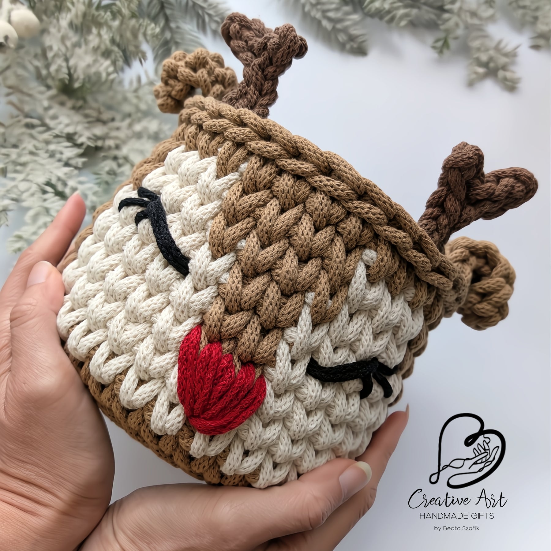 Rudolph the Reindeer basket