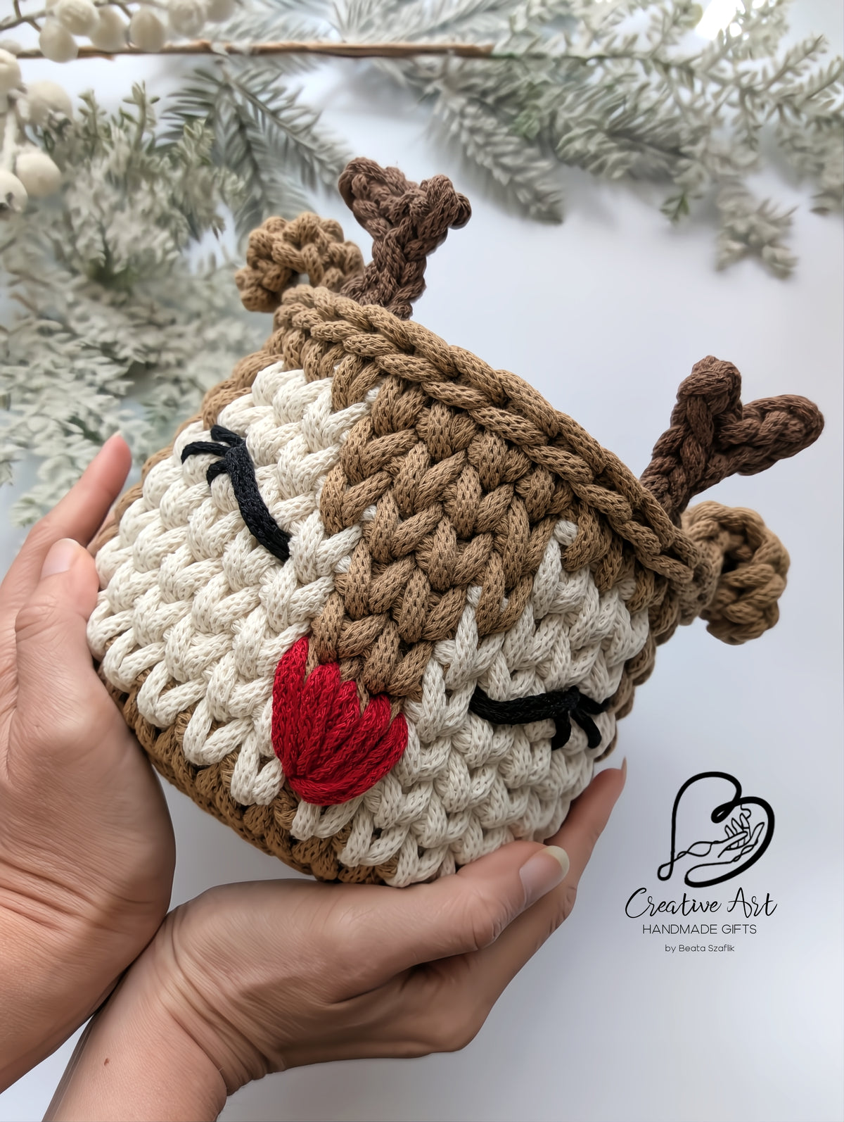 Rudolph the Reindeer basket