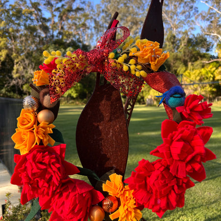 Aussie Wildflower Christmas Wreath