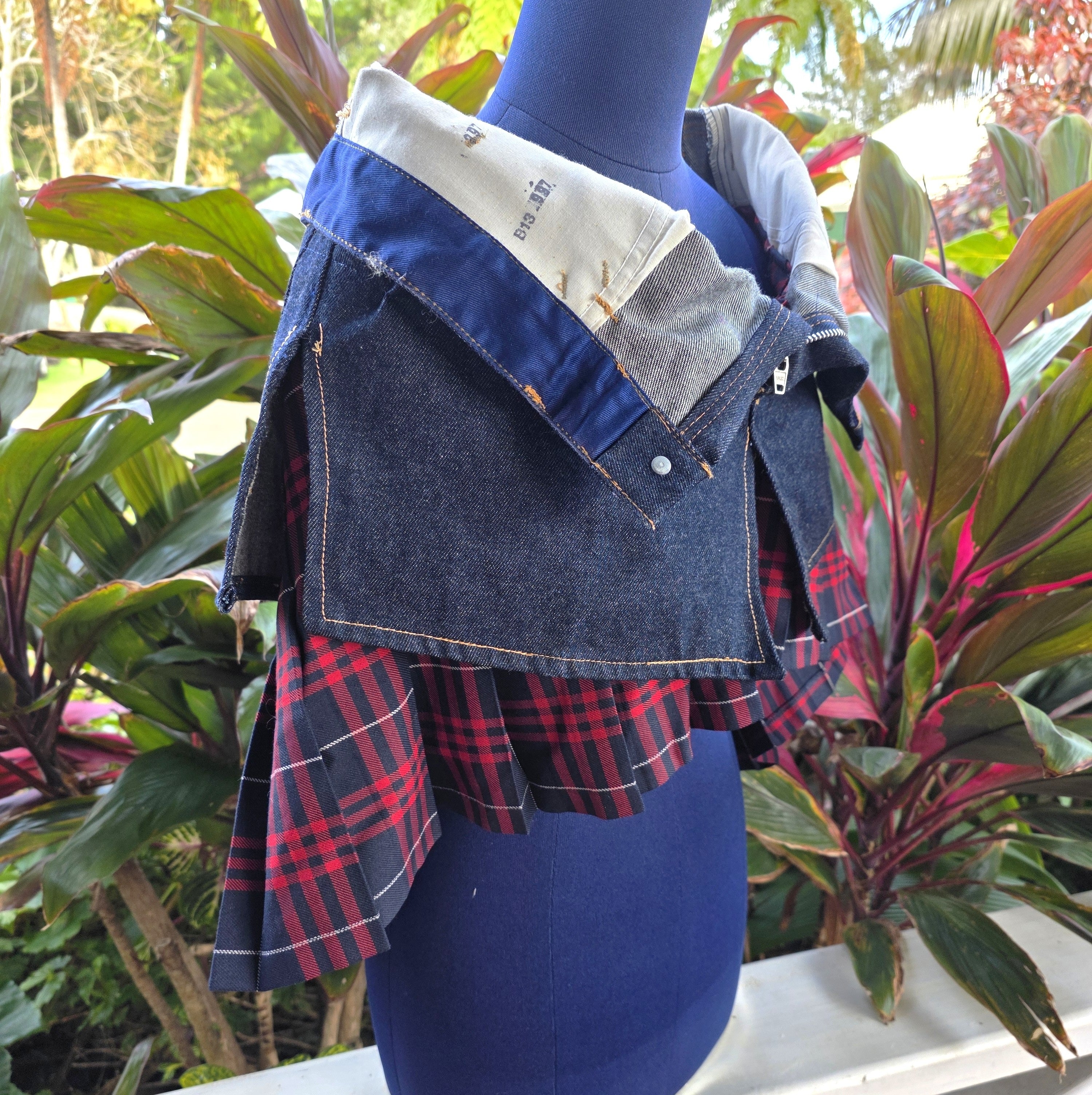 Upcycled Denim Stole