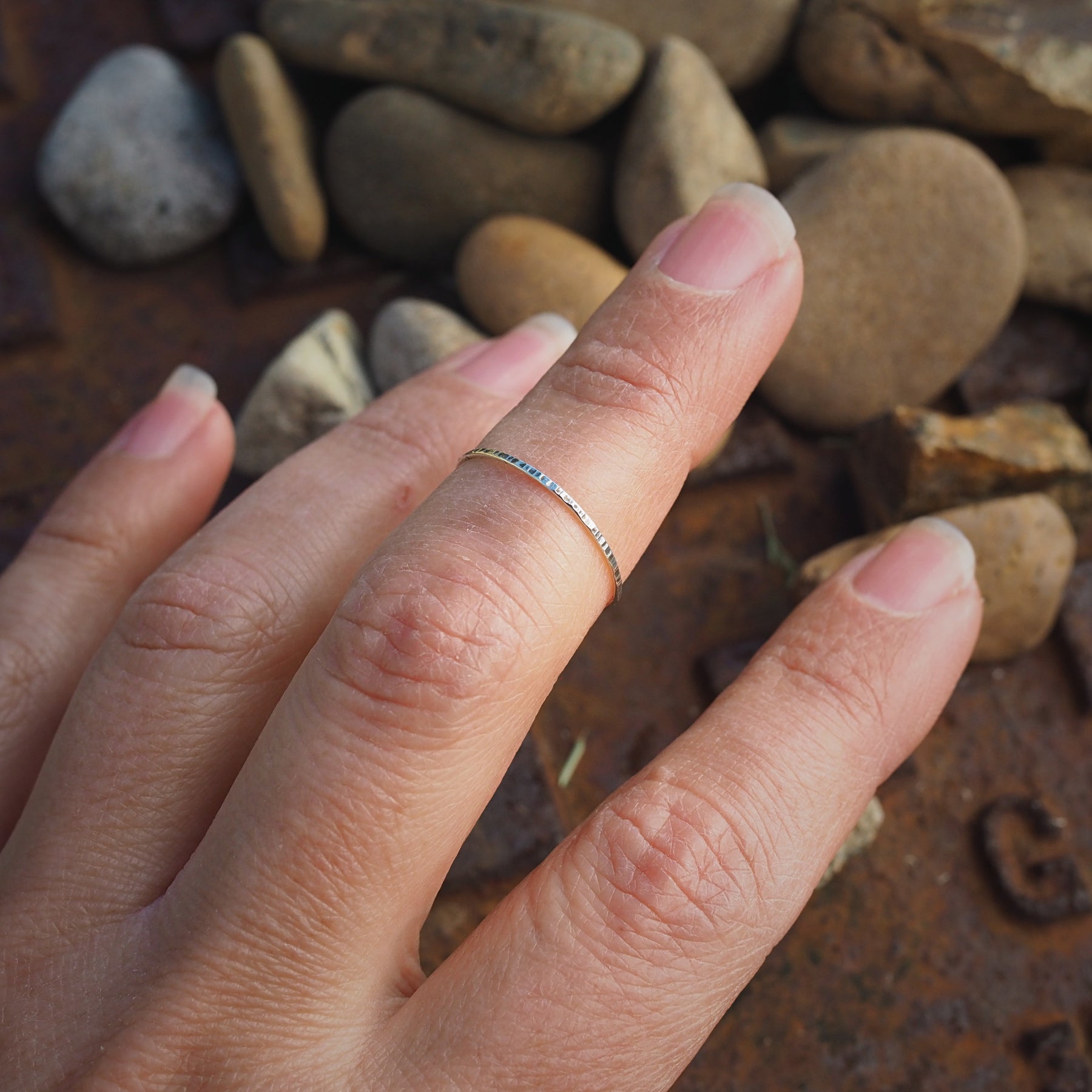 Sterling Silver Skinny Stacker Ring