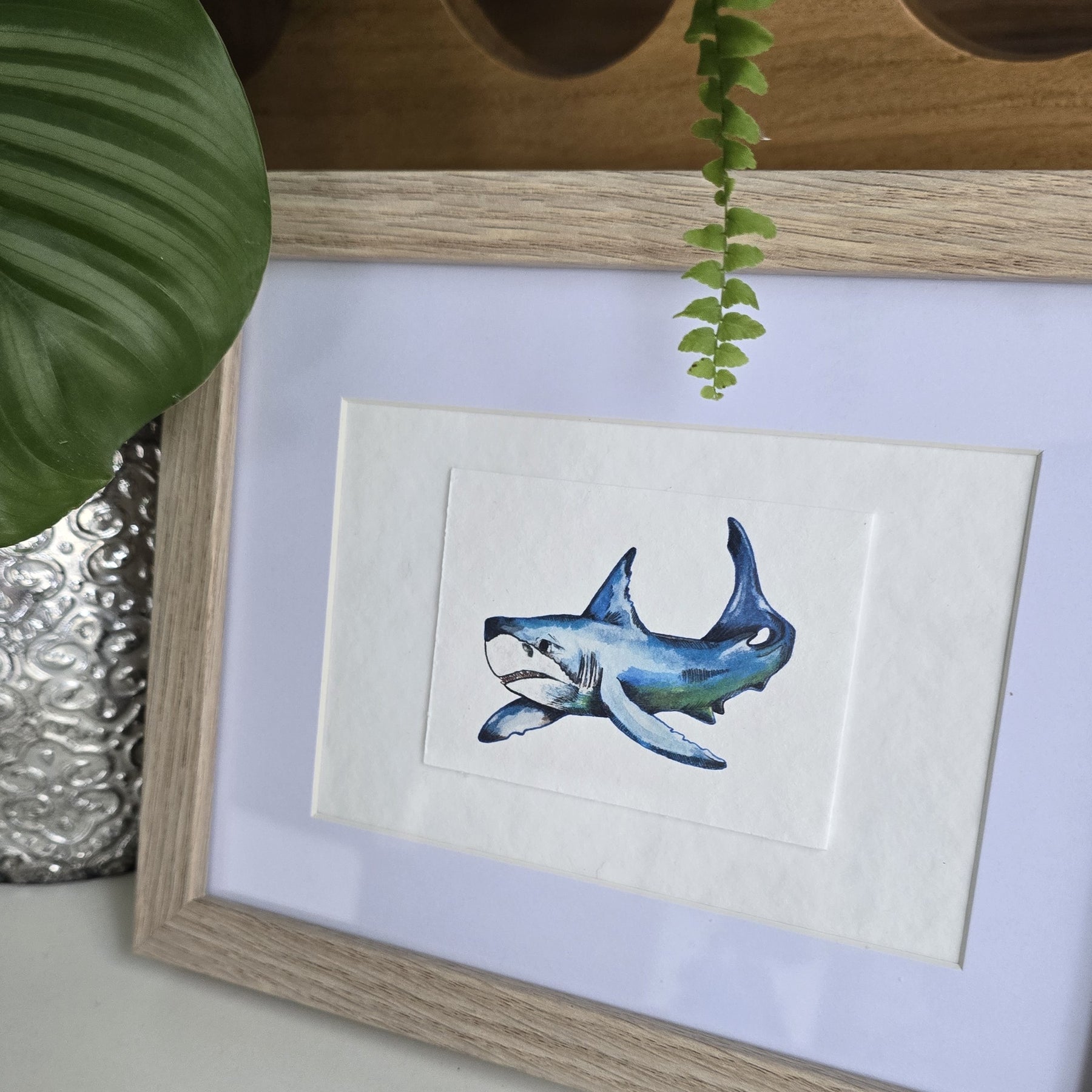 ACEO "Great White" Mini Artwork Print 2.5" x 3.5"