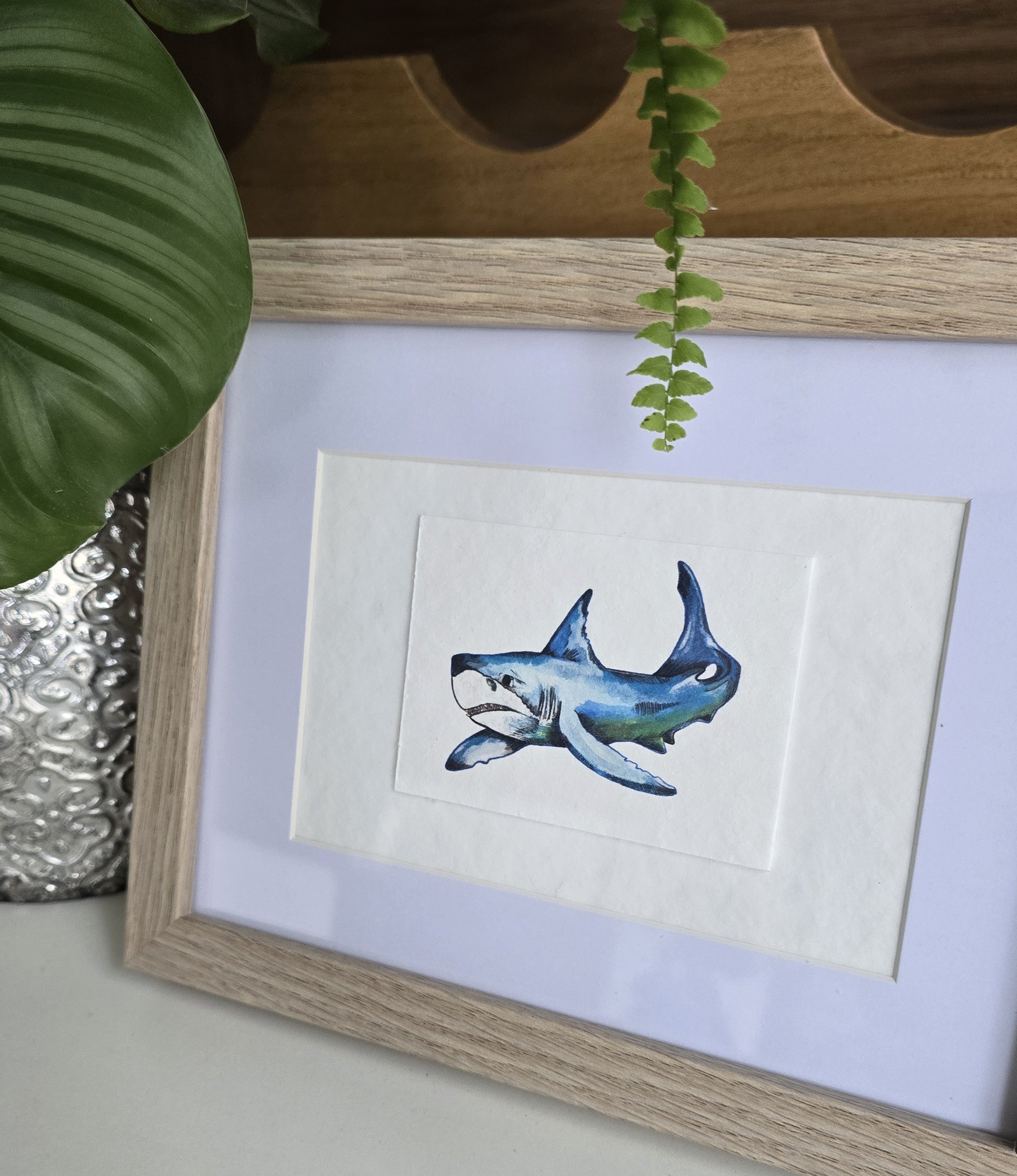 ACEO "Great White" Mini Artwork Print 2.5" x 3.5"