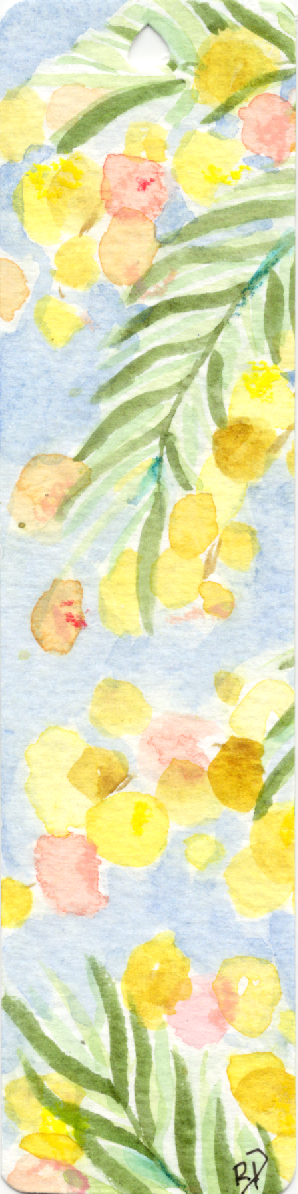 Original Handmade Watercolour Bookmarks I Wattle Collection
