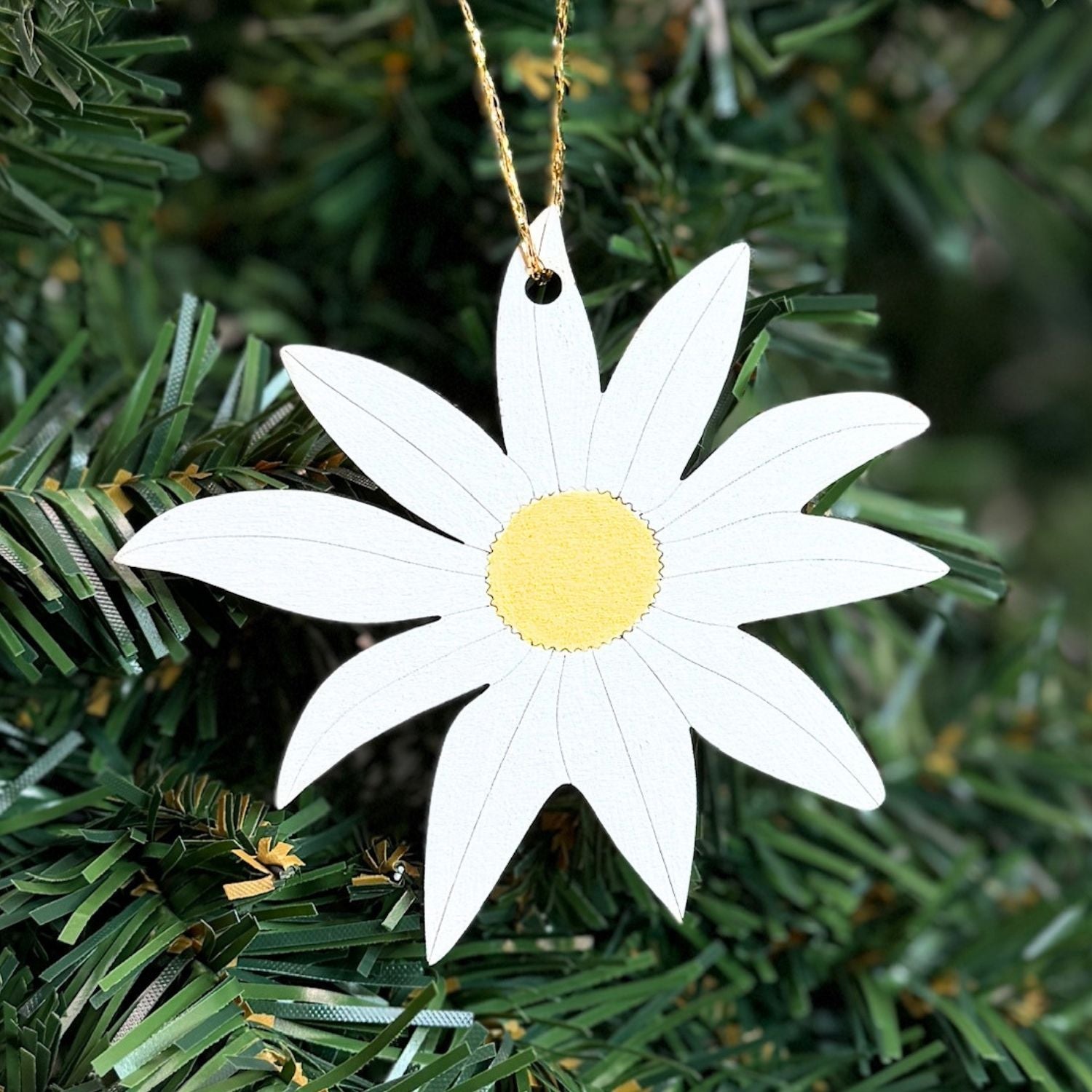 Flannel Flower Hand Painted Christmas Decoration