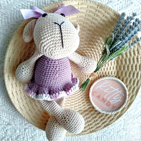 Handmade Crochet Toy Sheep -100% Cotton