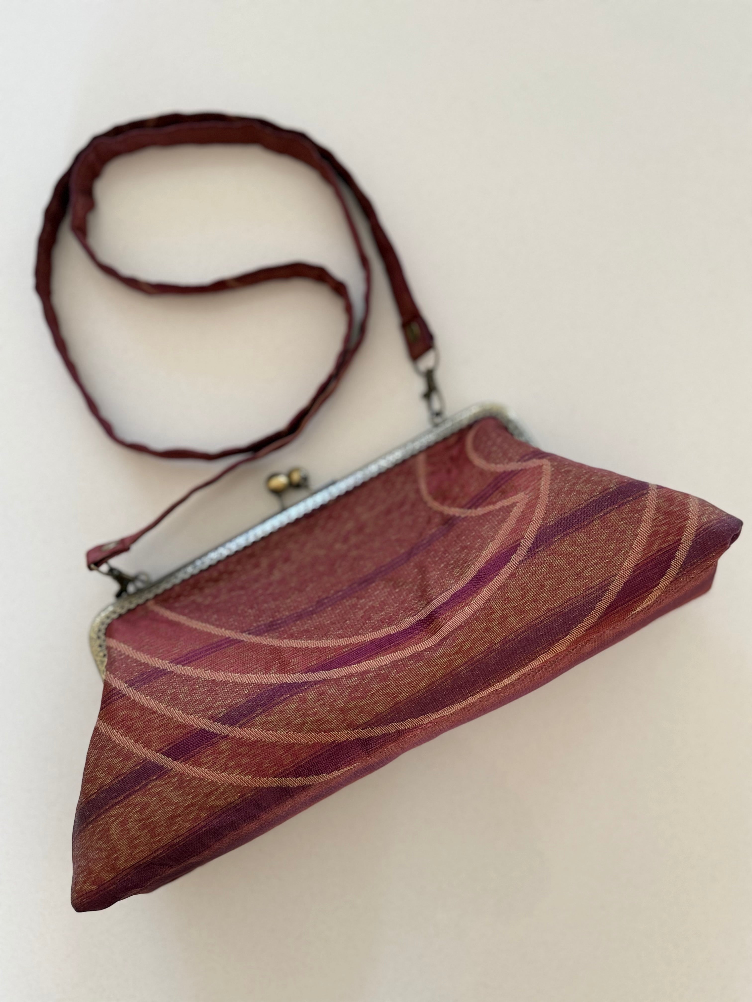 Flower shaped quilted 3-in-1 bag/ clutch