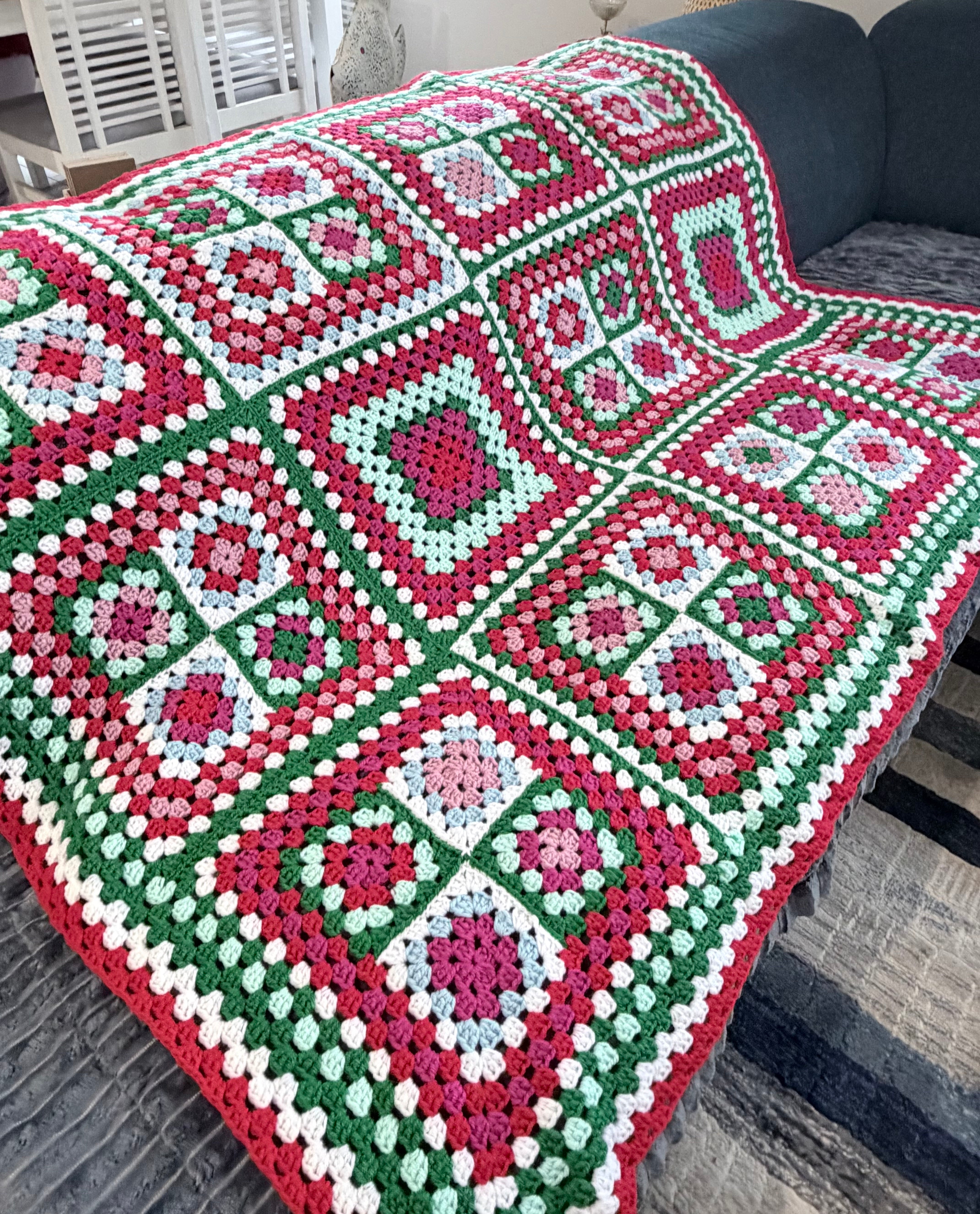 #002 - Family Favourites Large Crocheted Blanket