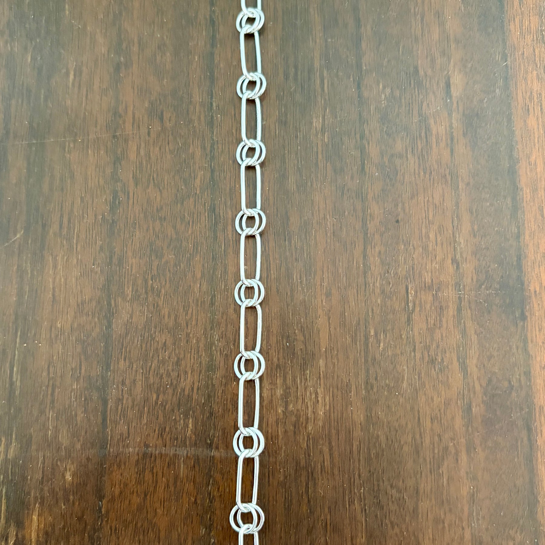 Double Loop Sterling Silver Bracelet