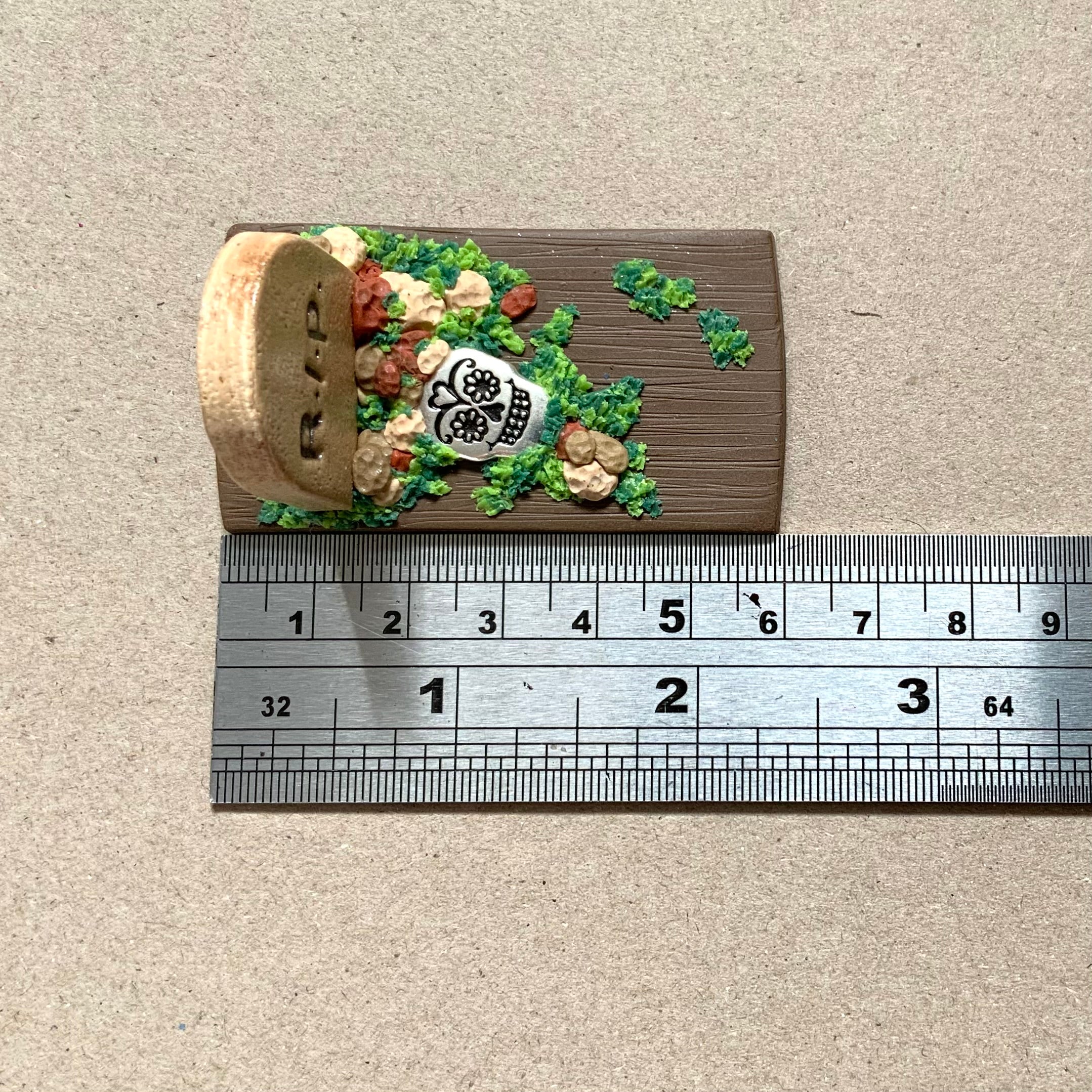 DEAD CUTE – Miniature Gothic Graveyard Scene | Handmade Polymer Clay Art