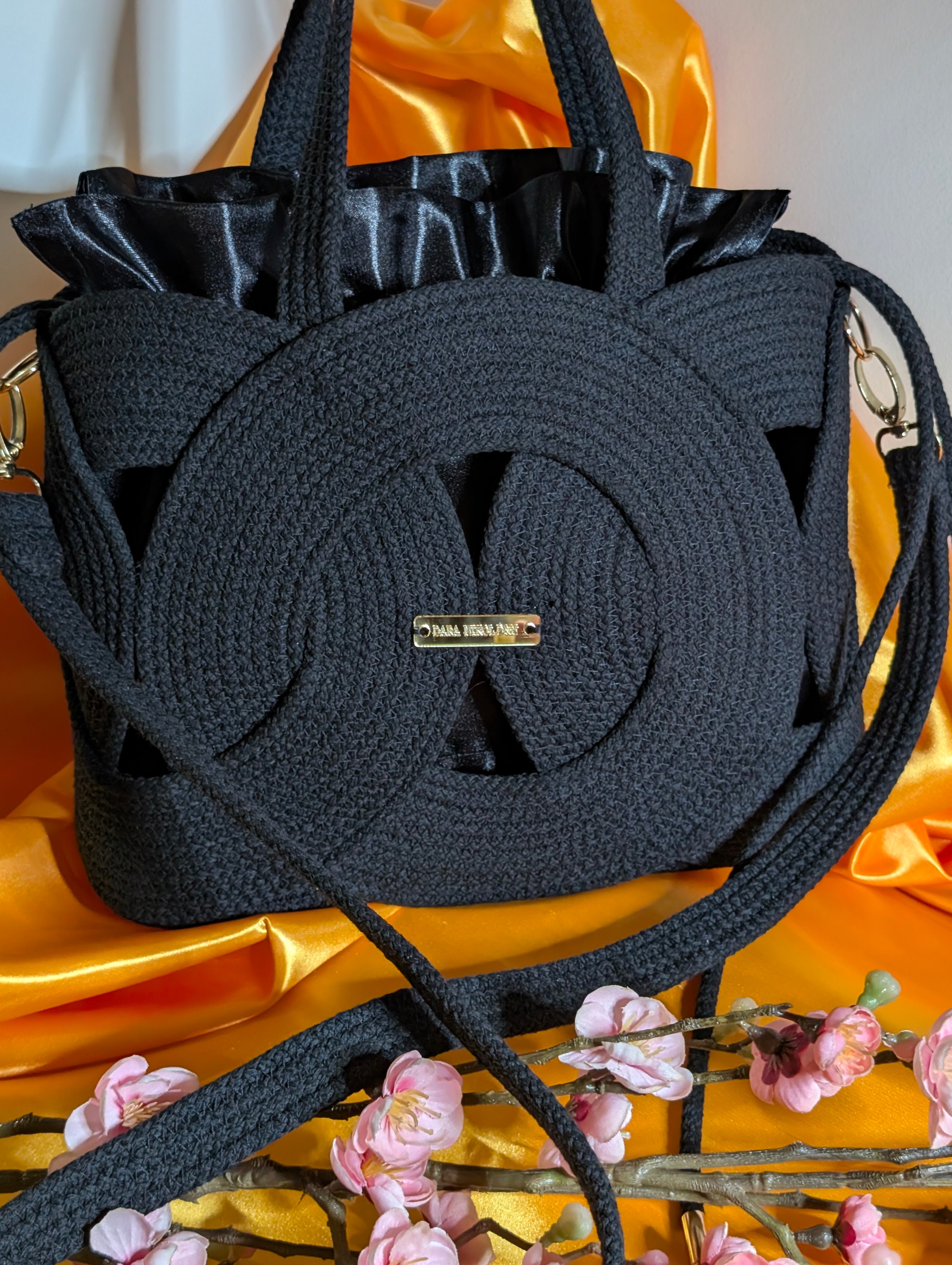 Scarlet Handmade Cotton Cord Statement Bag