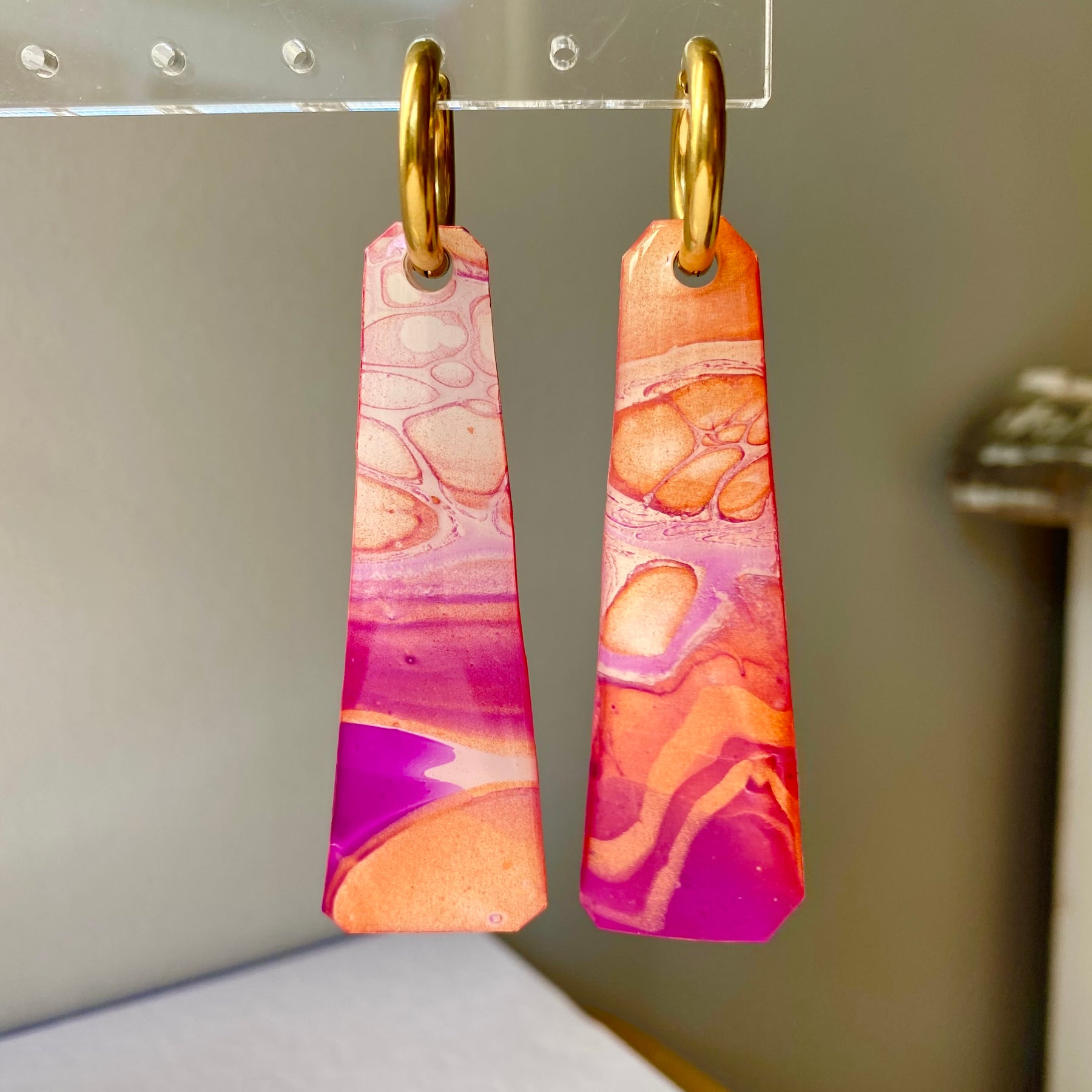 Bright Artistic Handmade Earrings