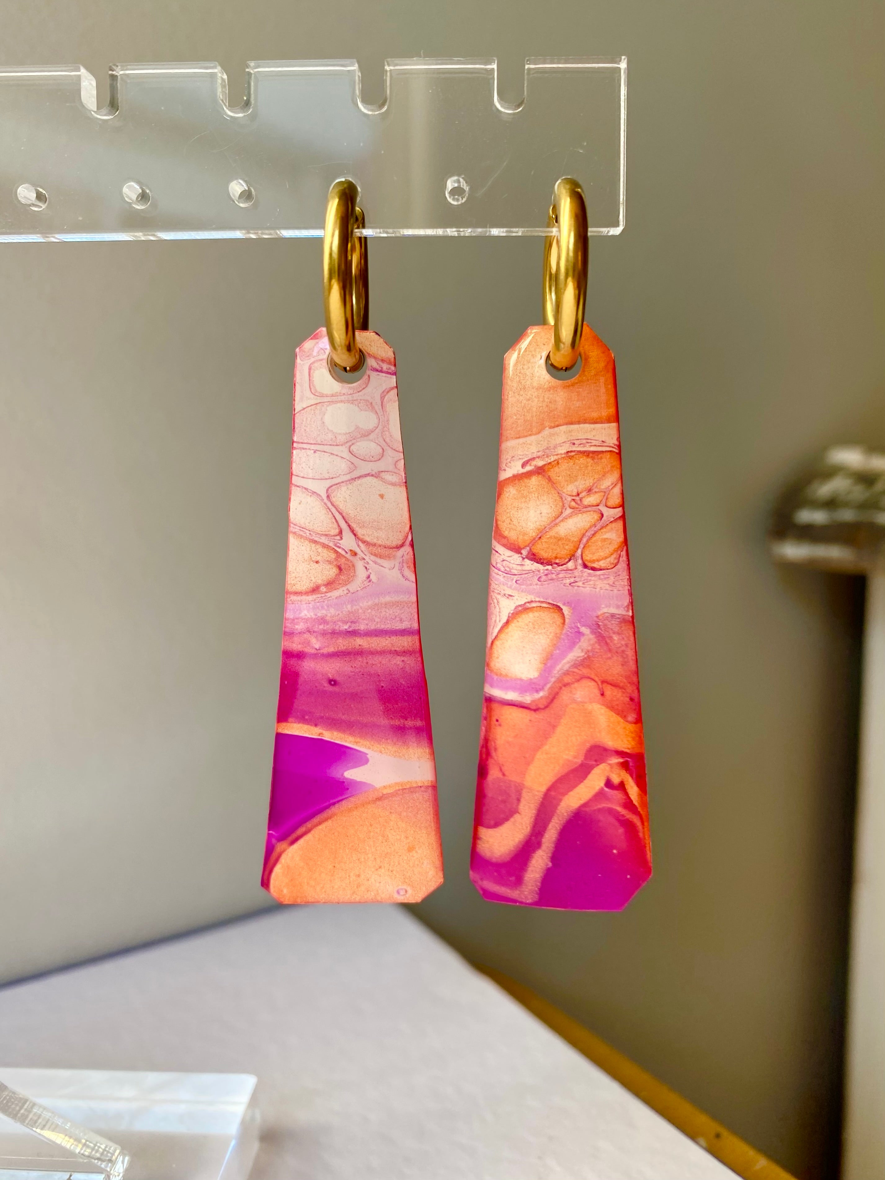 Bright Artistic Handmade Earrings