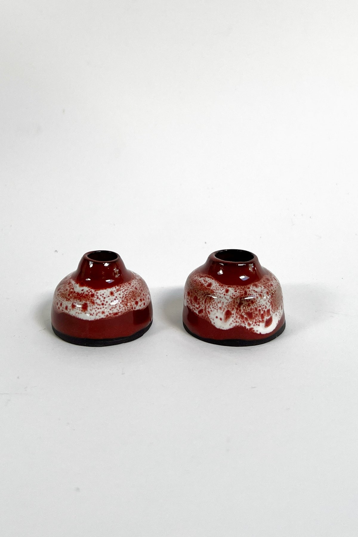 'Sienna' miniature bud vase in cinnamon glaze