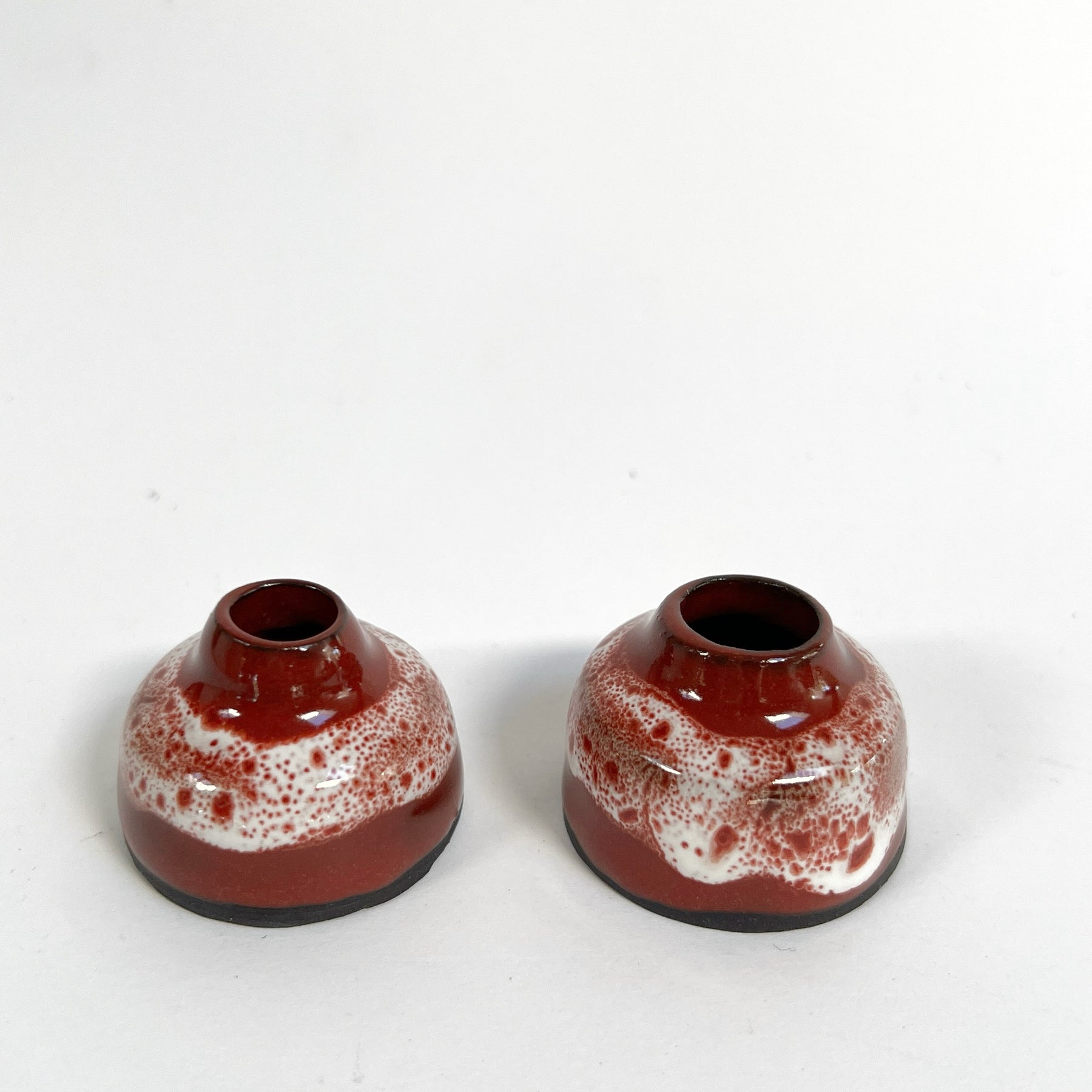 'Sienna' miniature bud vase in cinnamon glaze