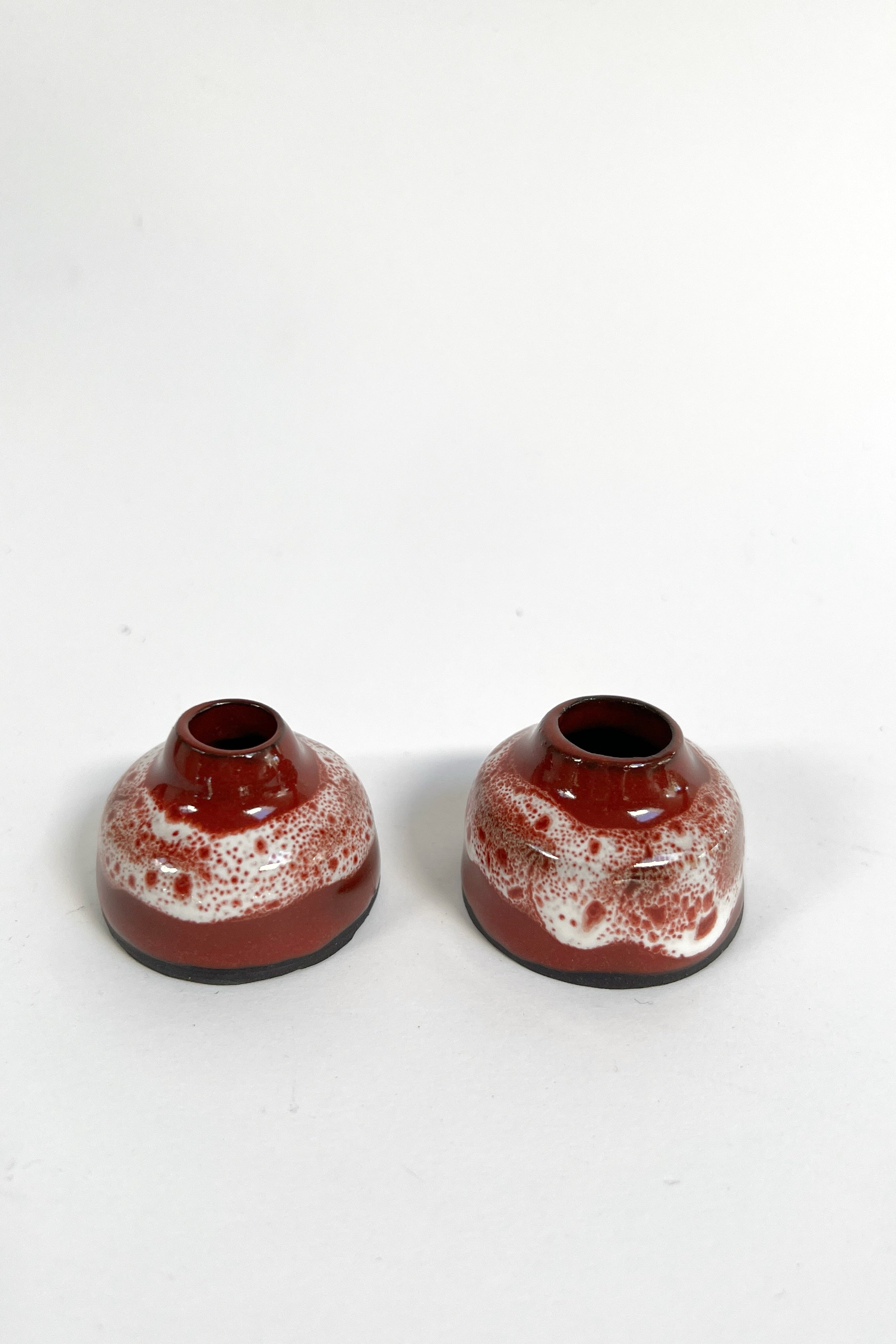 'Sienna' miniature bud vase in cinnamon glaze