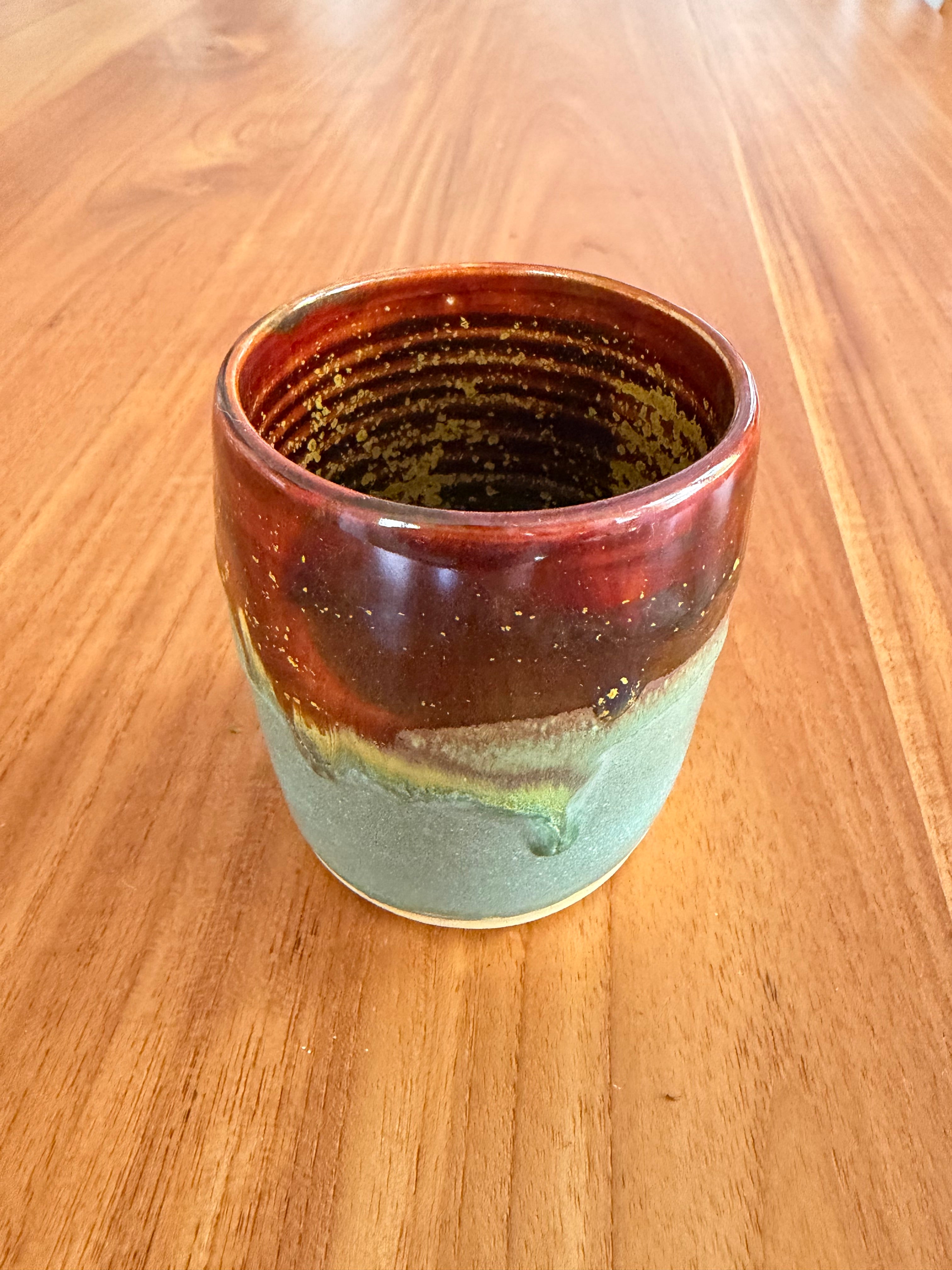 Handmade Australian Clay Vase - Earthy Tones
