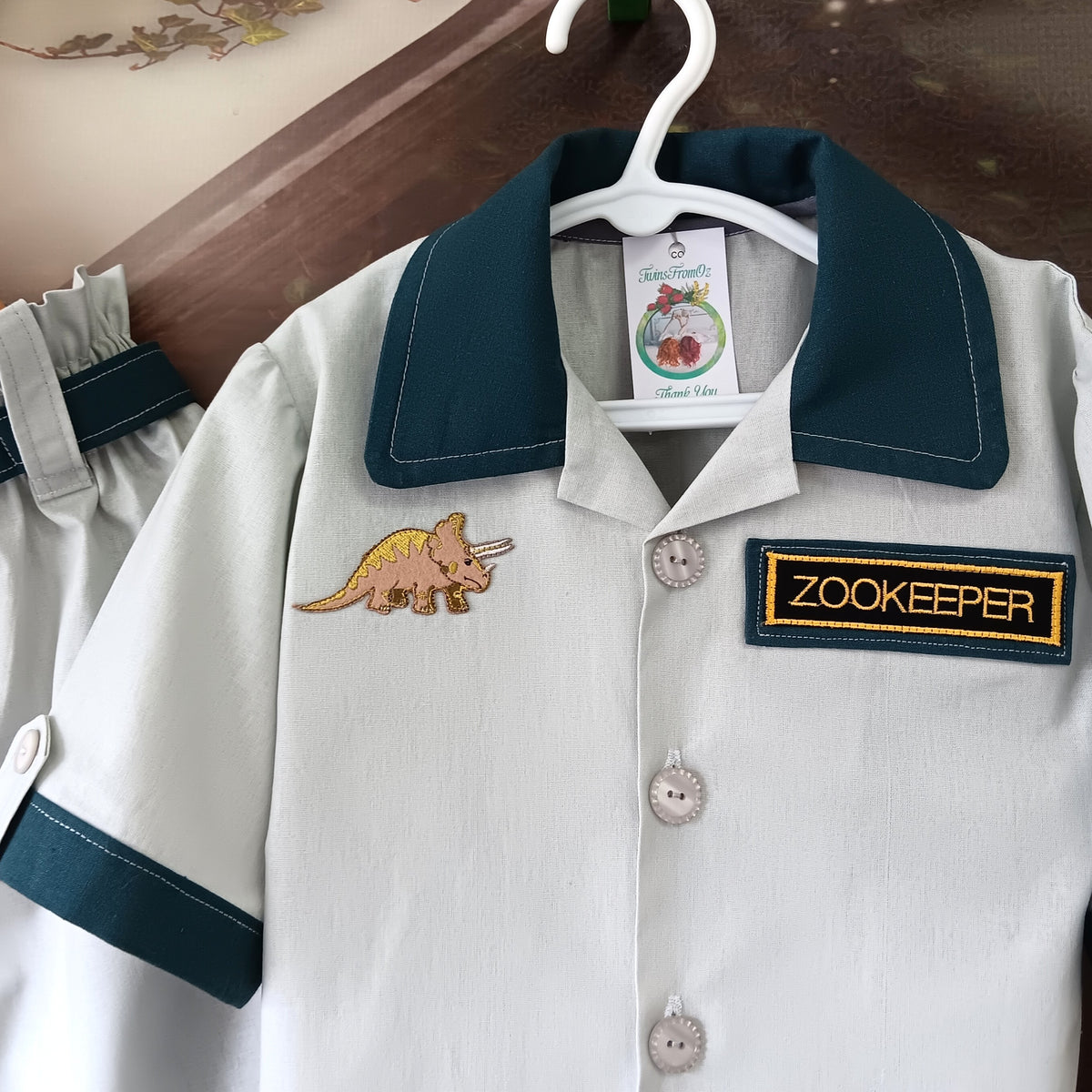 Girls Zookeeper Outfit, Shirt, Skirt & Belt - Sizes 3 - 8