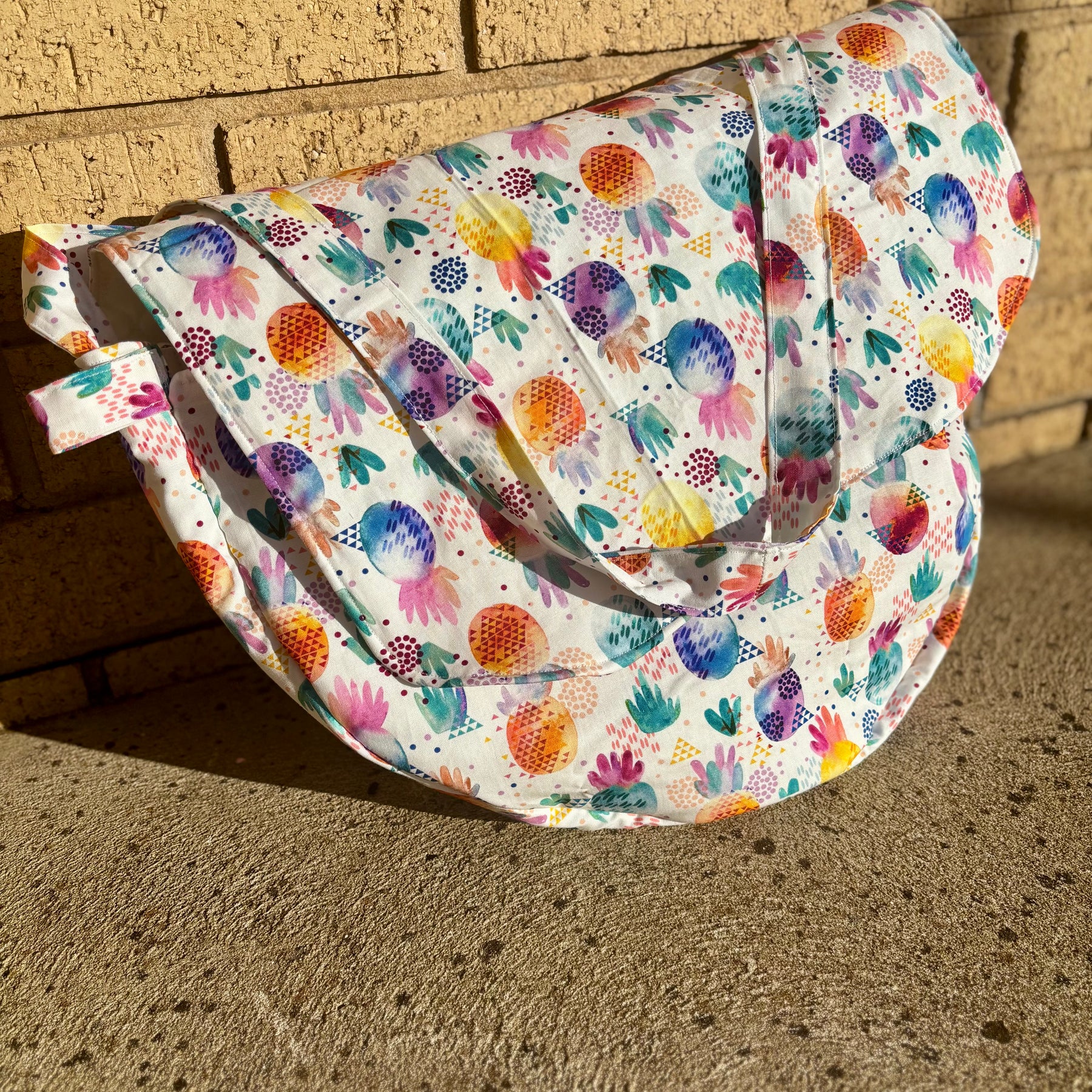 Handmade Drum Bag 14”-16” pineapples