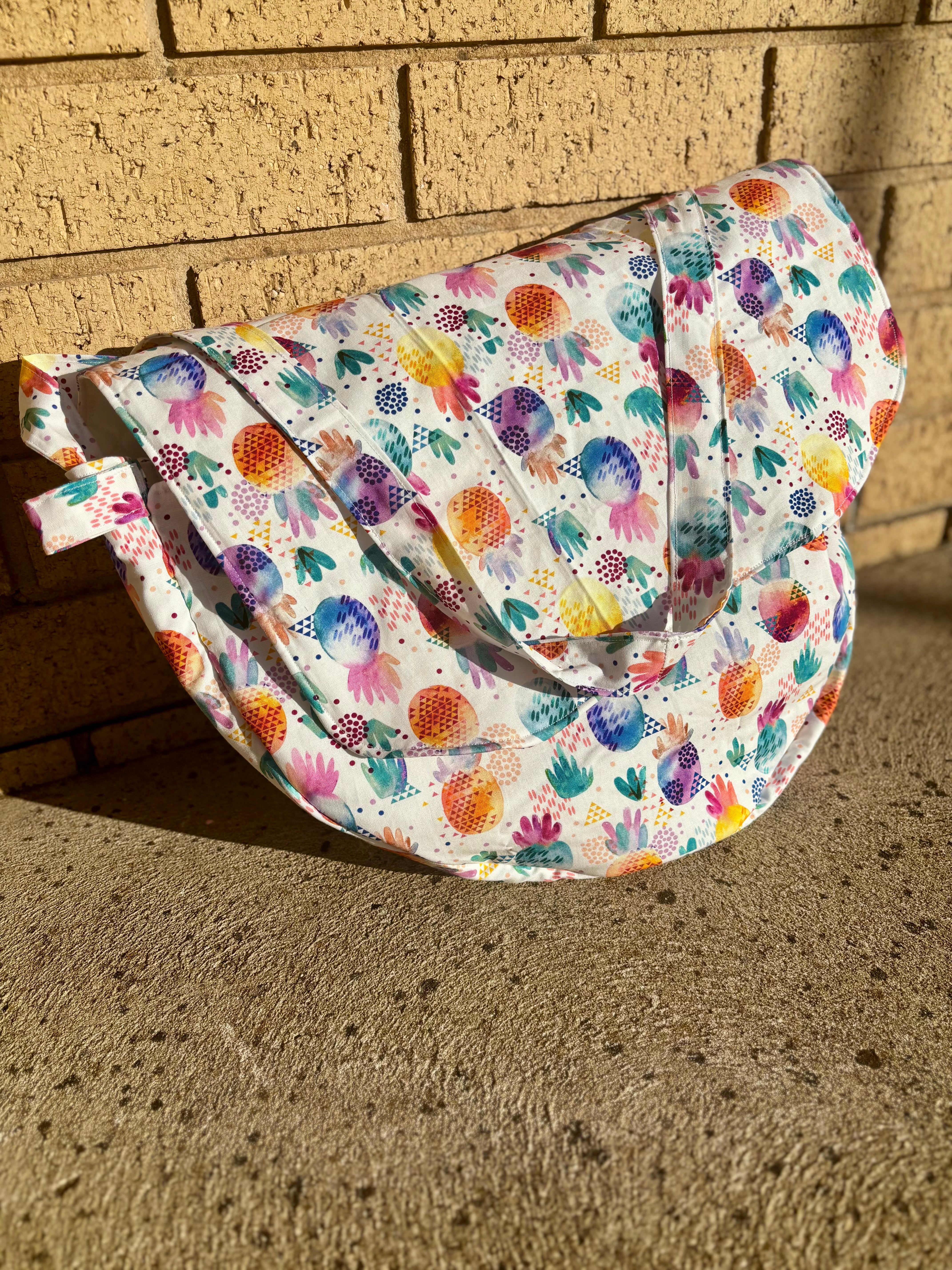 Handmade Drum Bag 14”-16” pineapples