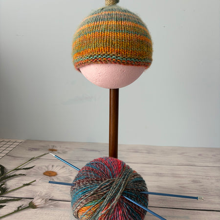 Sierra Soft Baby Topknot Beanie
