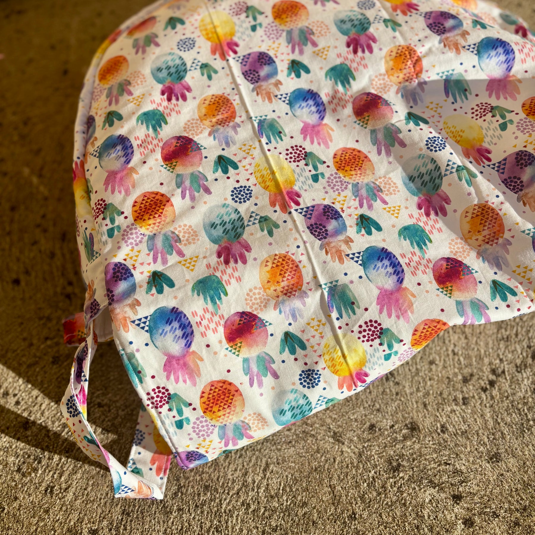 Handmade Drum Bag 14”-16” pineapples