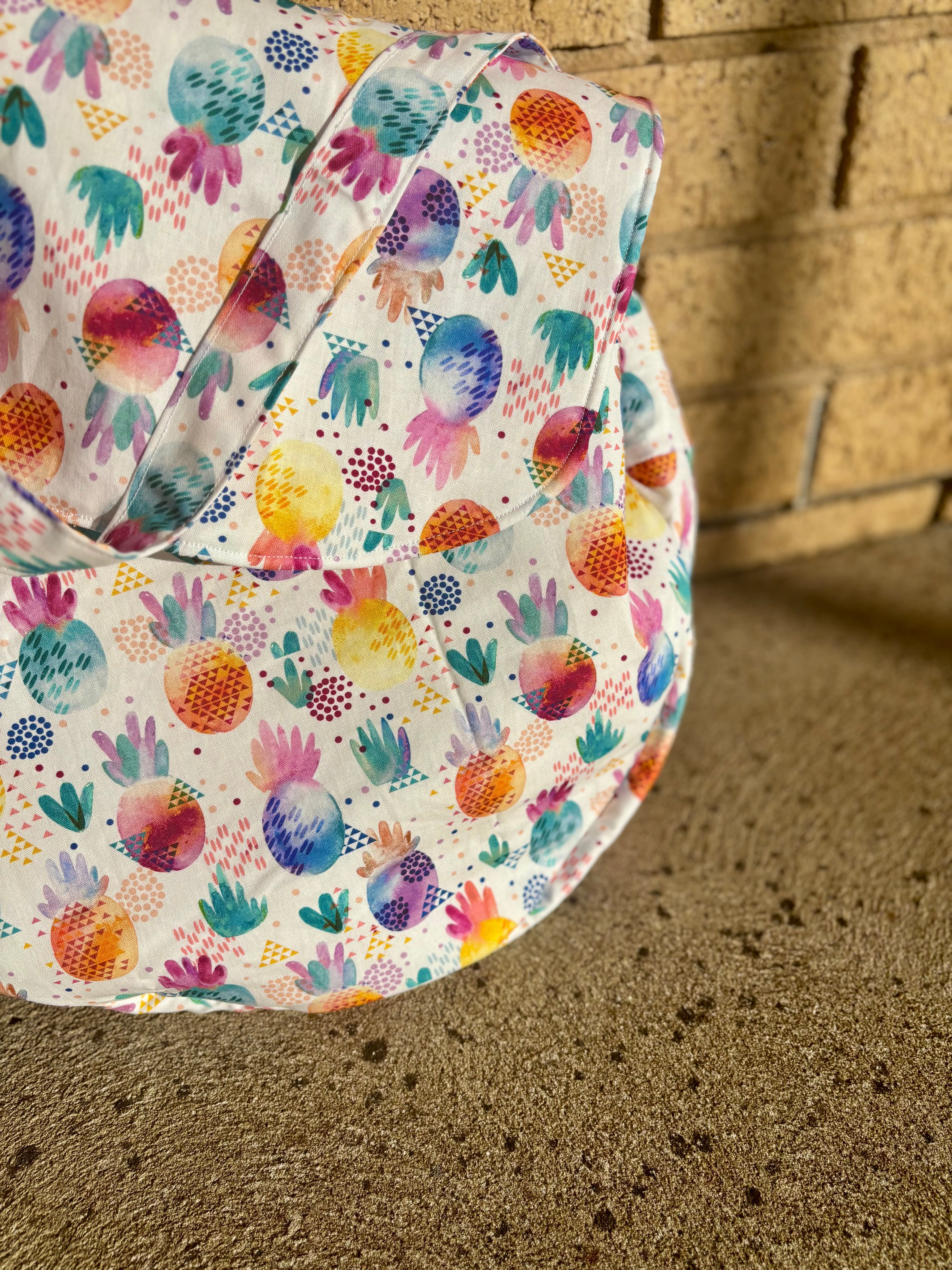 Handmade Drum Bag 14”-16” pineapples