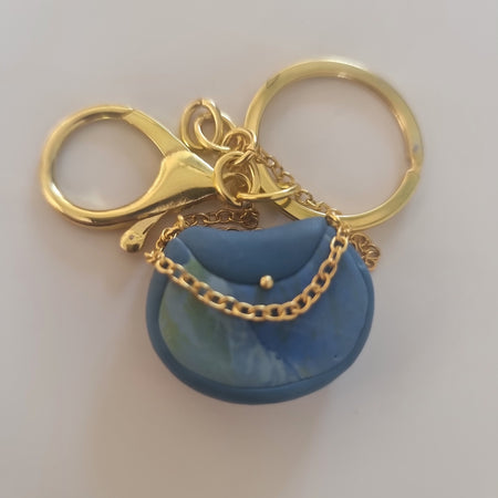 Mini Handbag Keychain - Teal