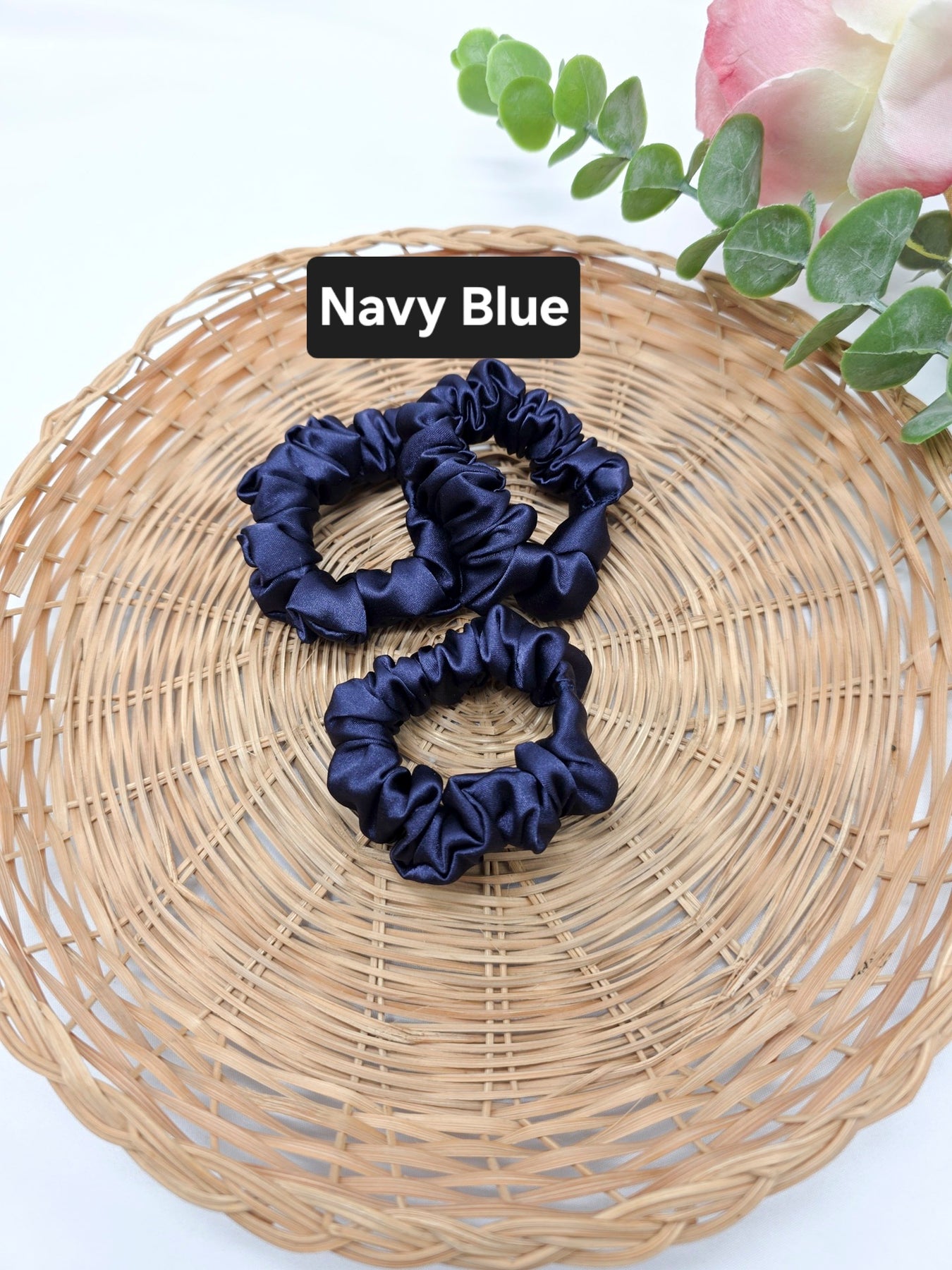 Mini Satin Scrunchies, Ponytail Bands, Elastic Hair Ties