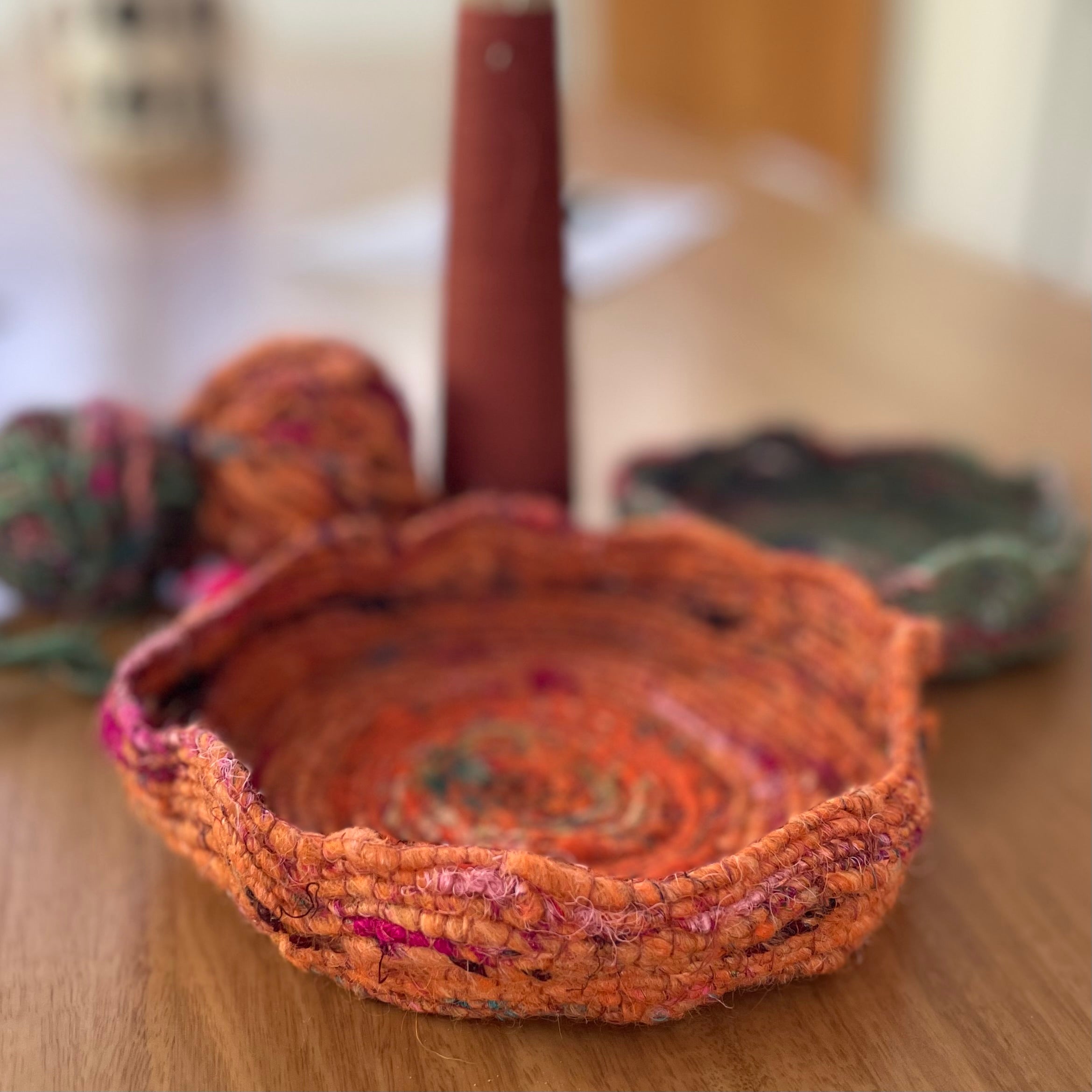 Set of Woven Decorative Bowls