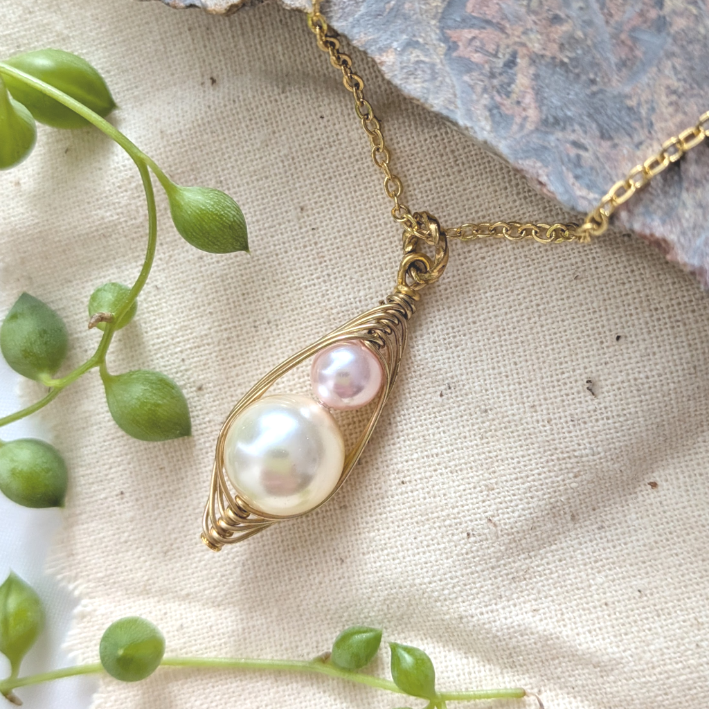 Mother And Daughter Necklace Choose Gold or Silver Finish