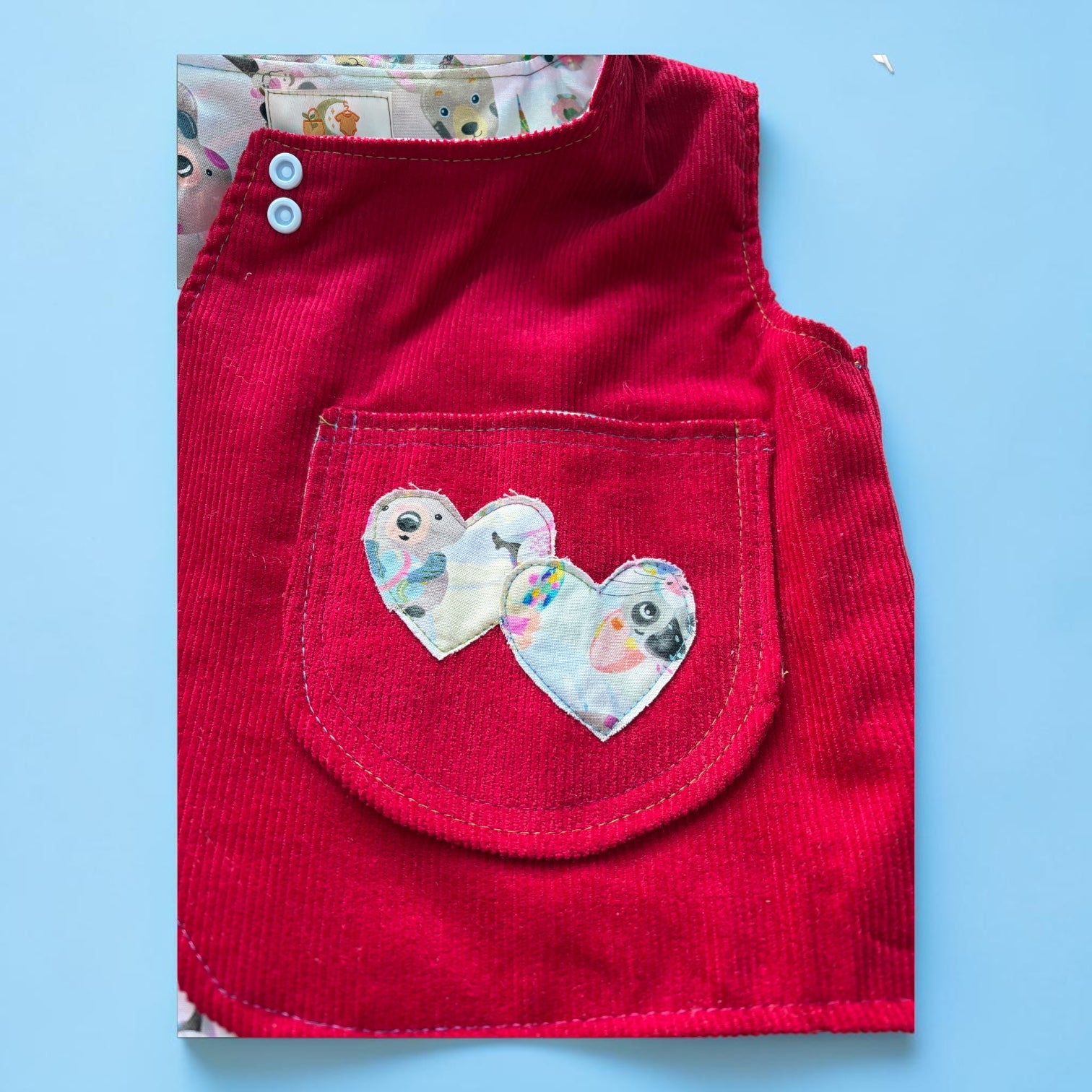 Red Corduroy Vest 2 years Toddler Girl