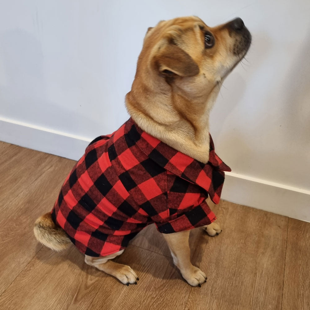 Dog Shirt Coat Jacket up to 20kg Flannelette, Hawaiian