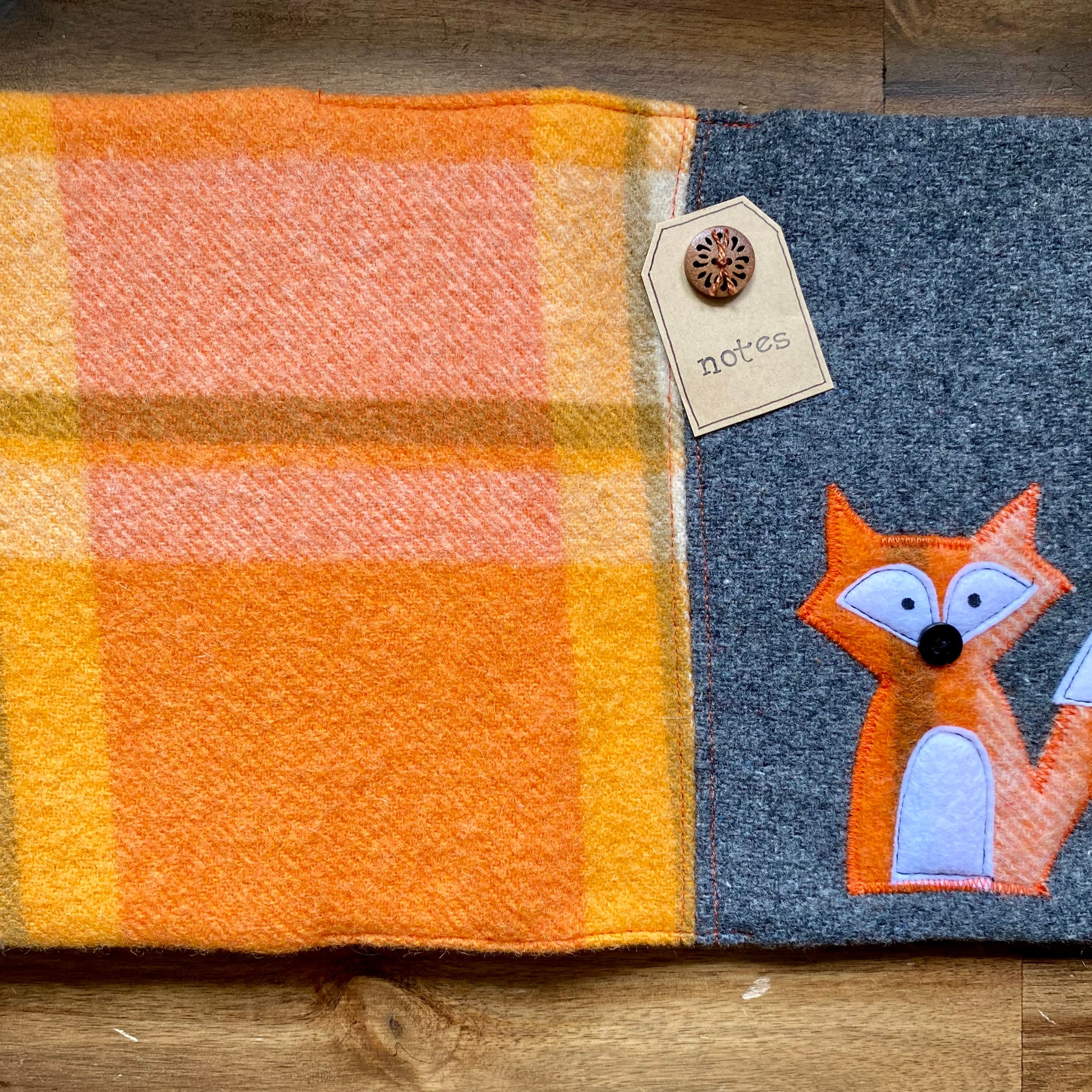 A5 Upcycled Notebook Fox