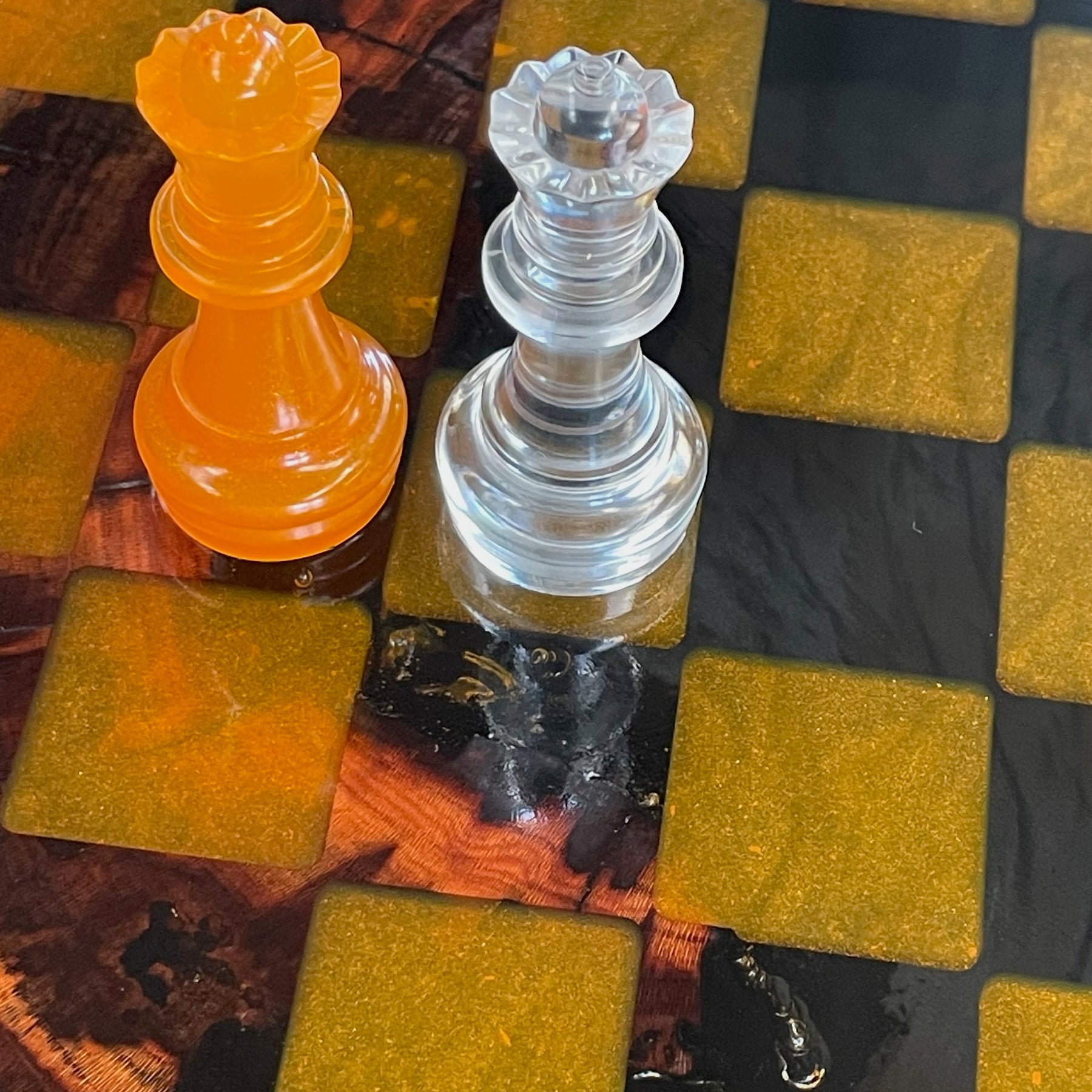 3D Chess Board with Matching Playing Pieces