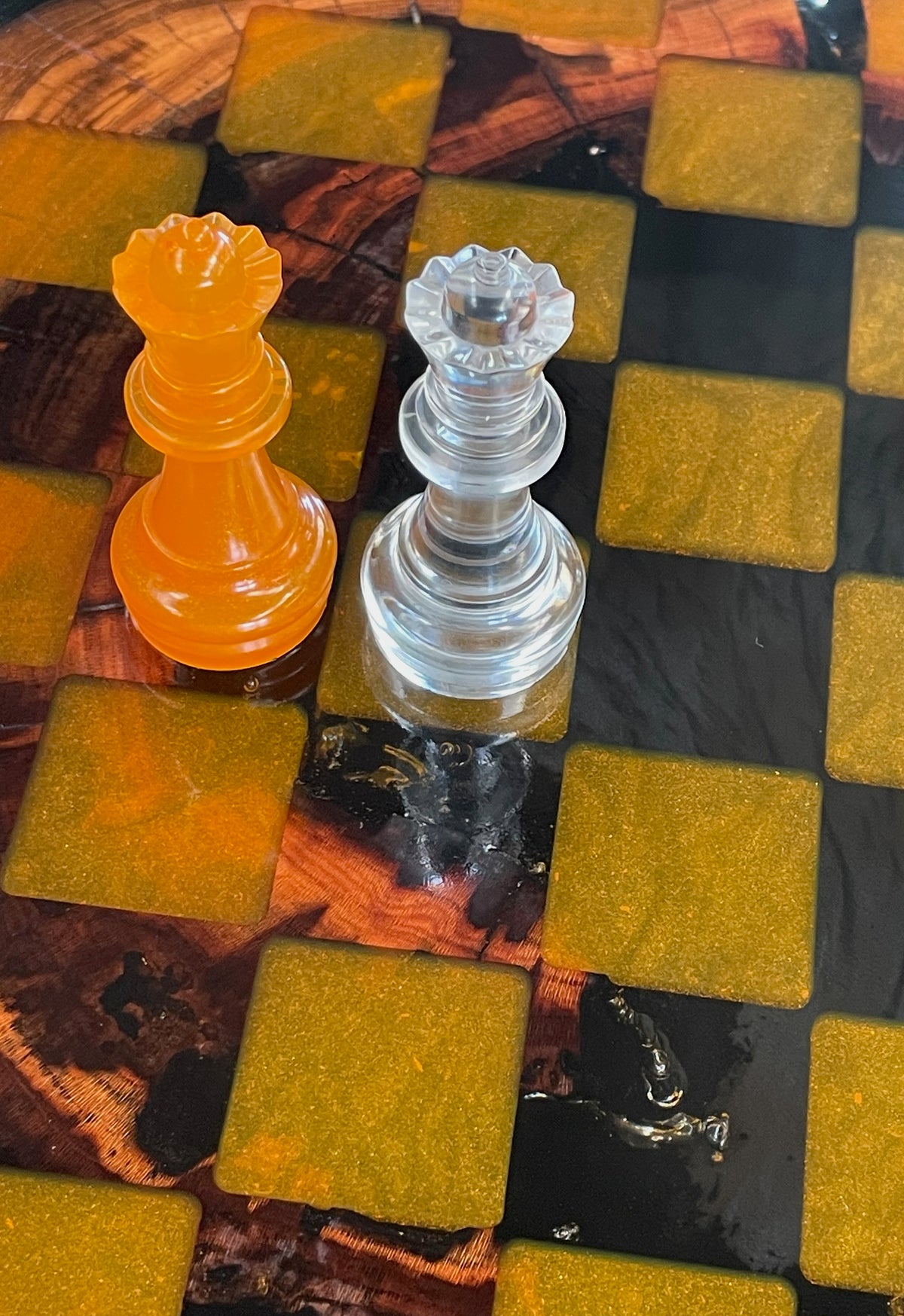 3D Chess Board with Matching Playing Pieces