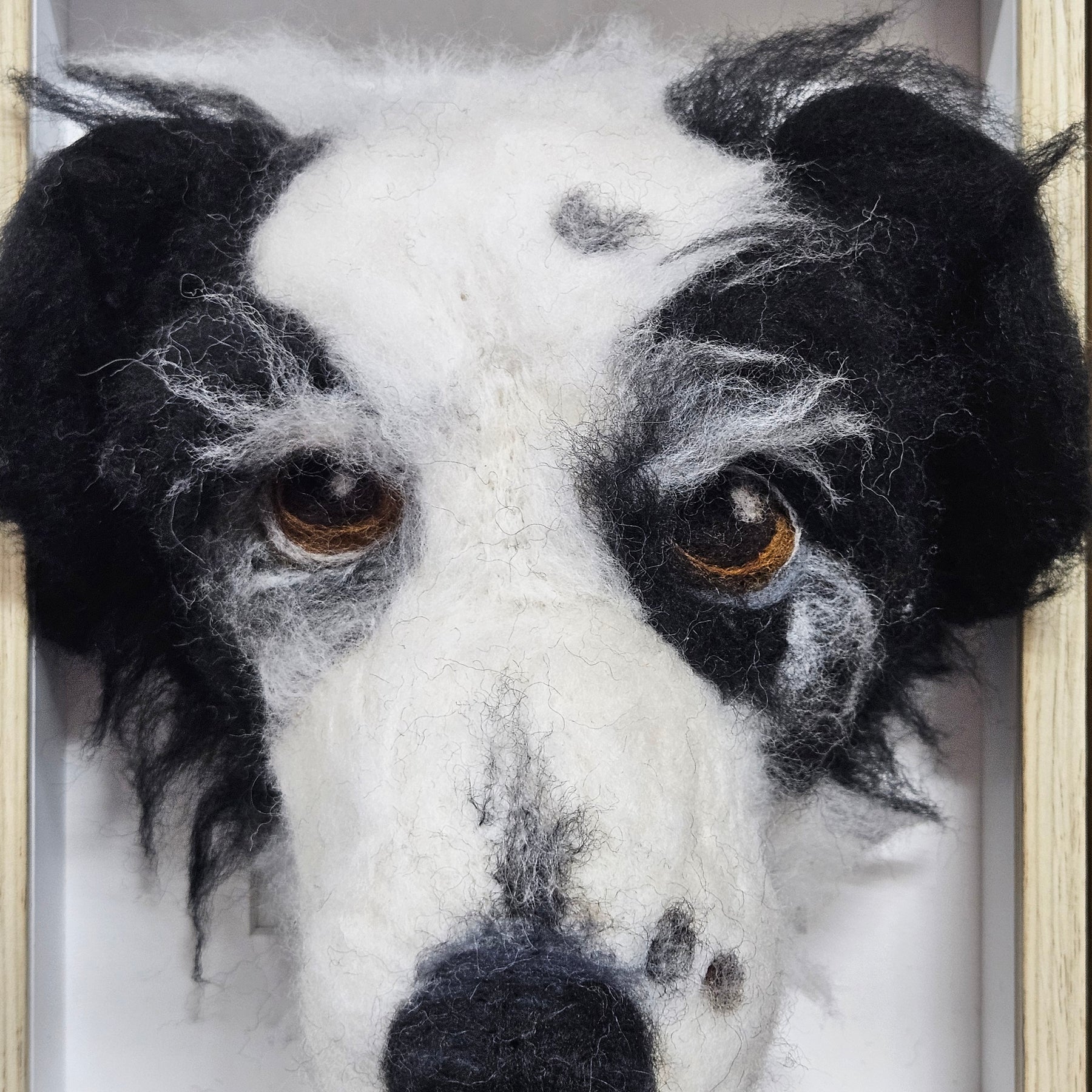 Custom 3D Fibre Art Framed Pawtrait