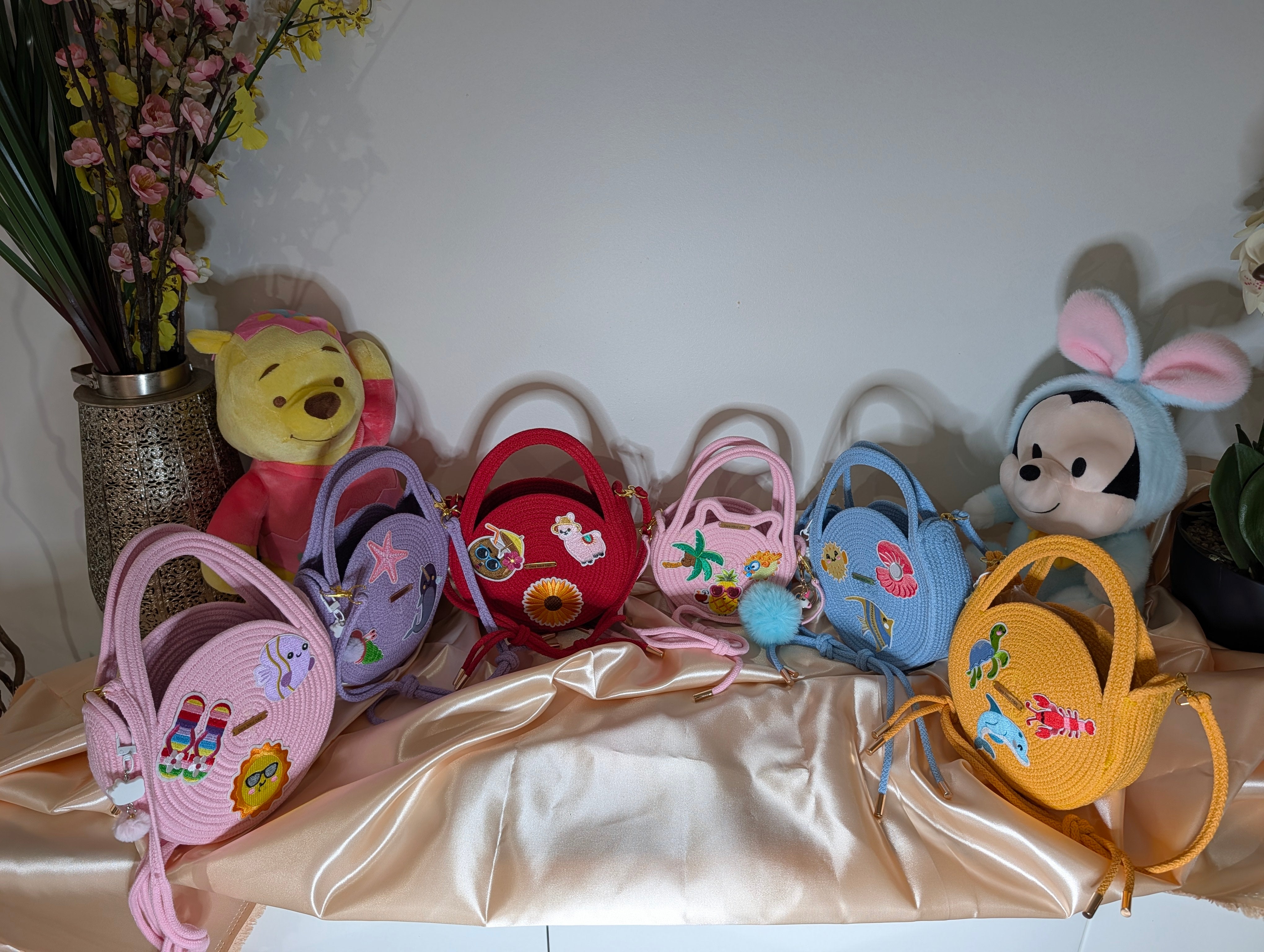 Little Joy Handmade Kids Cotton Cord Bags