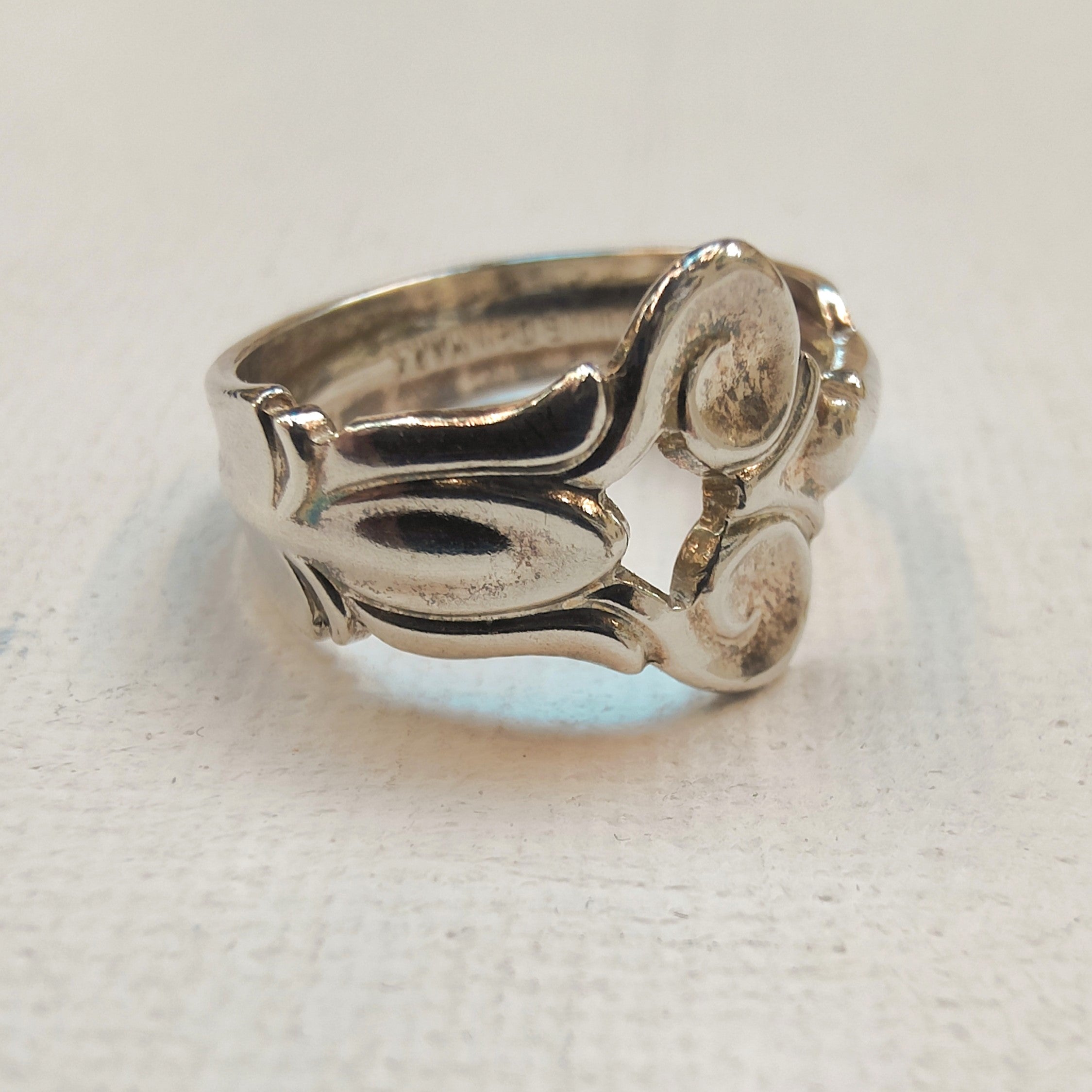 COHR Monica Pattern Sterling Silver Spoon Ring